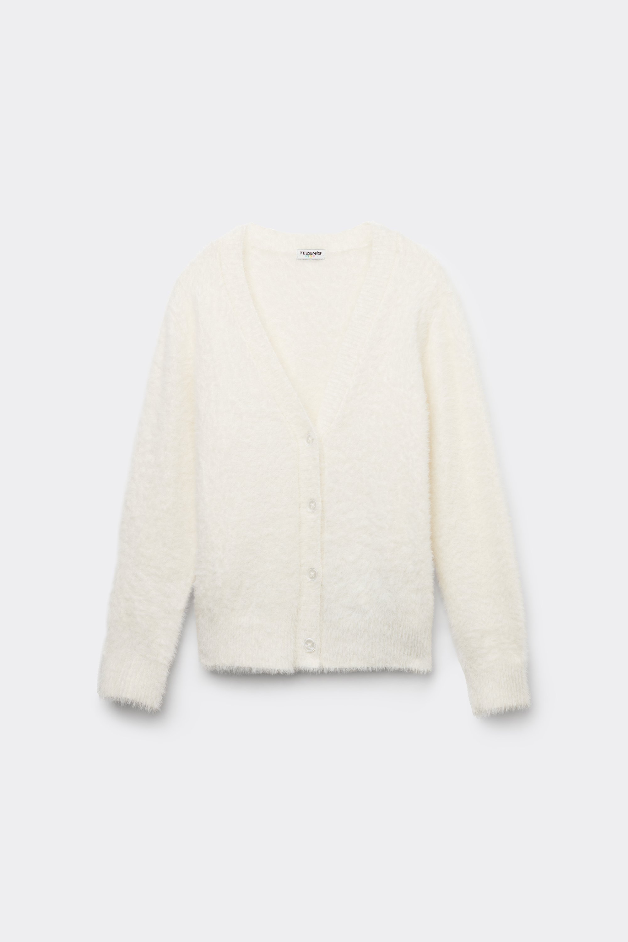 Cardigan Scollo a V in Pelo