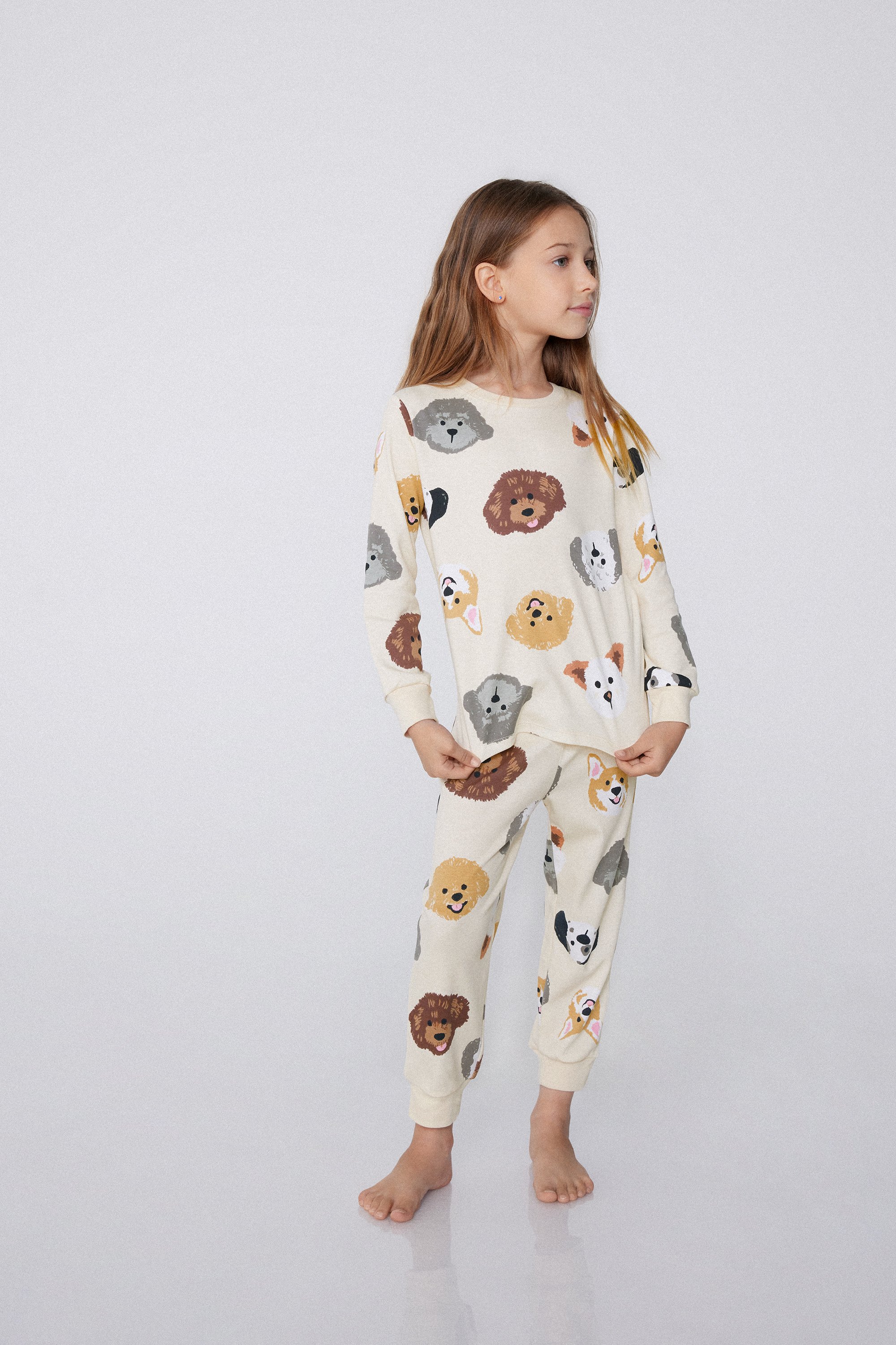 PYJAMAS LONG SLEEVE INTERLOCK DOG PRINT Minime