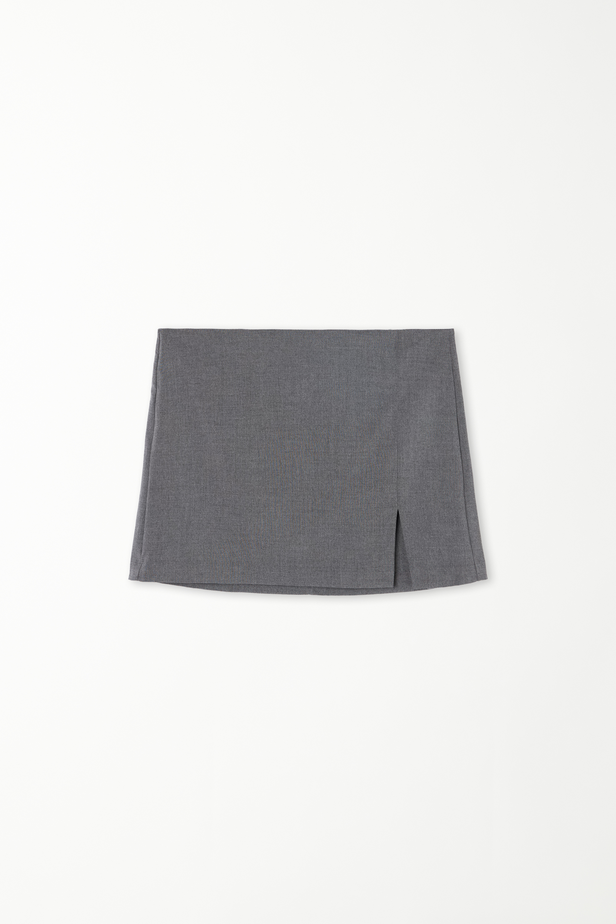 Fabric Mini Skirt with Slit