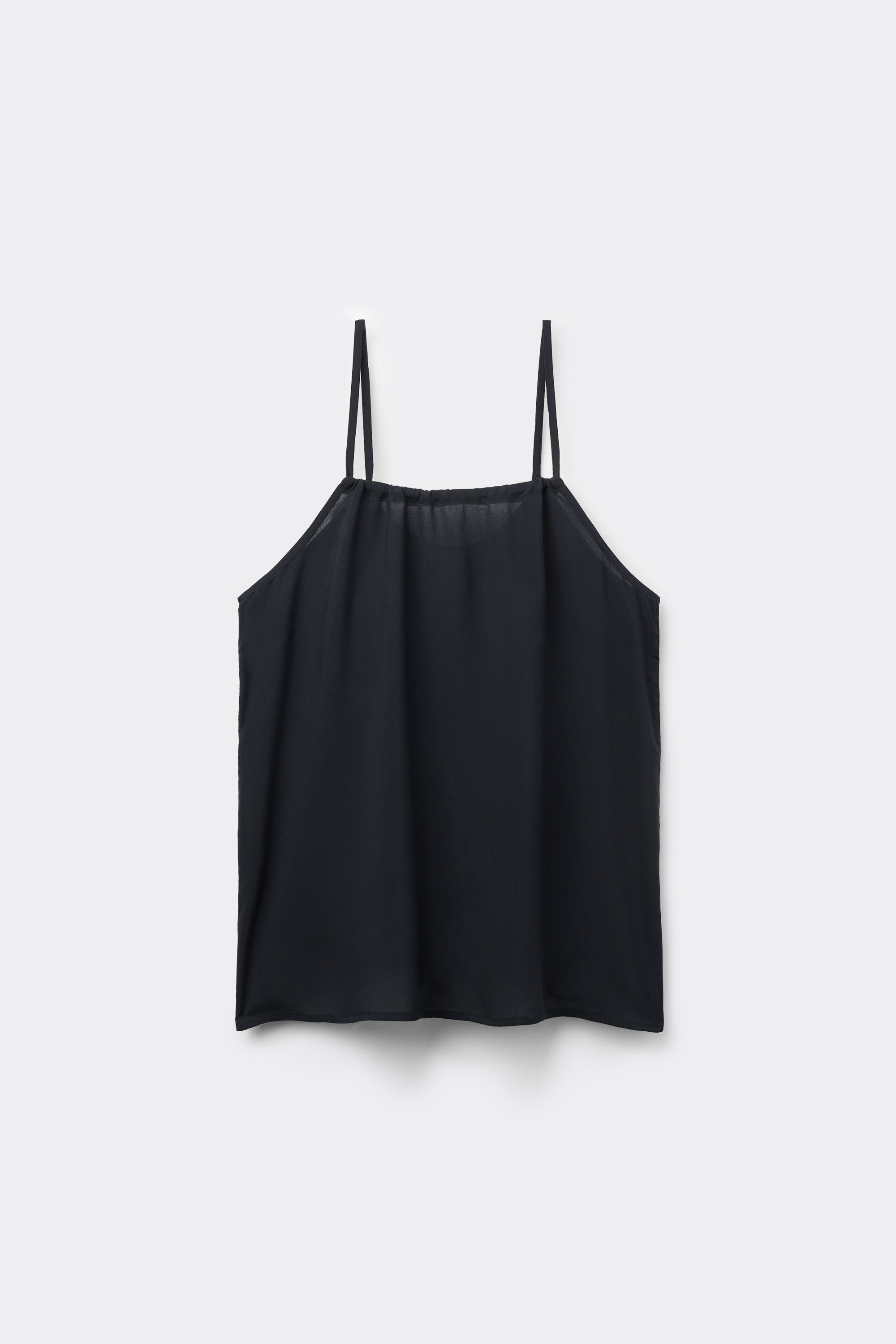 TOP IN CANVAS DIAGONAL VISCOSE SHOULDER STRAPS THIN