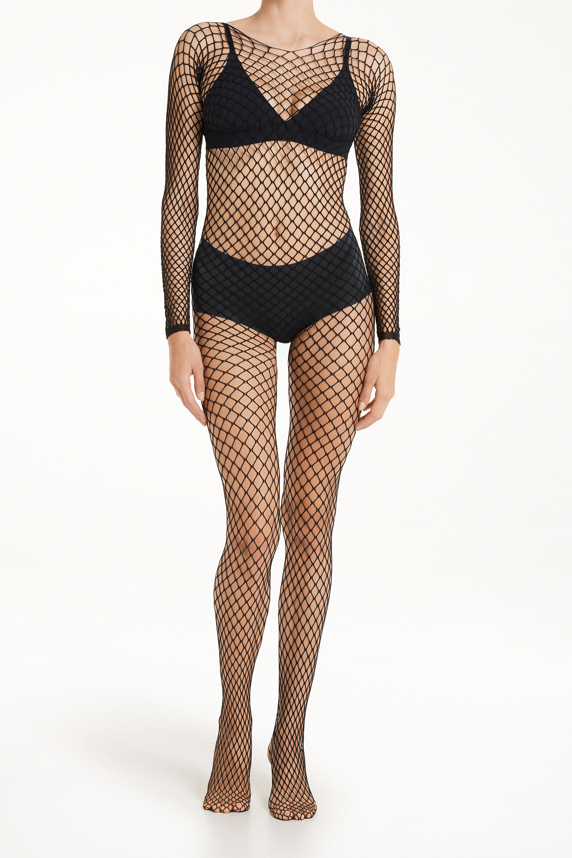 Long Fishnet Jumpsuit