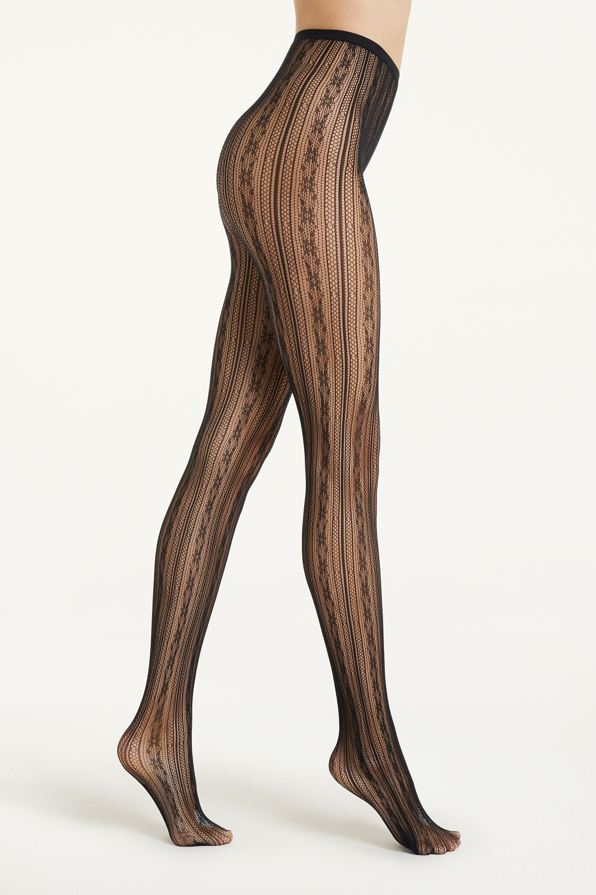 Patterned Mesh Tights