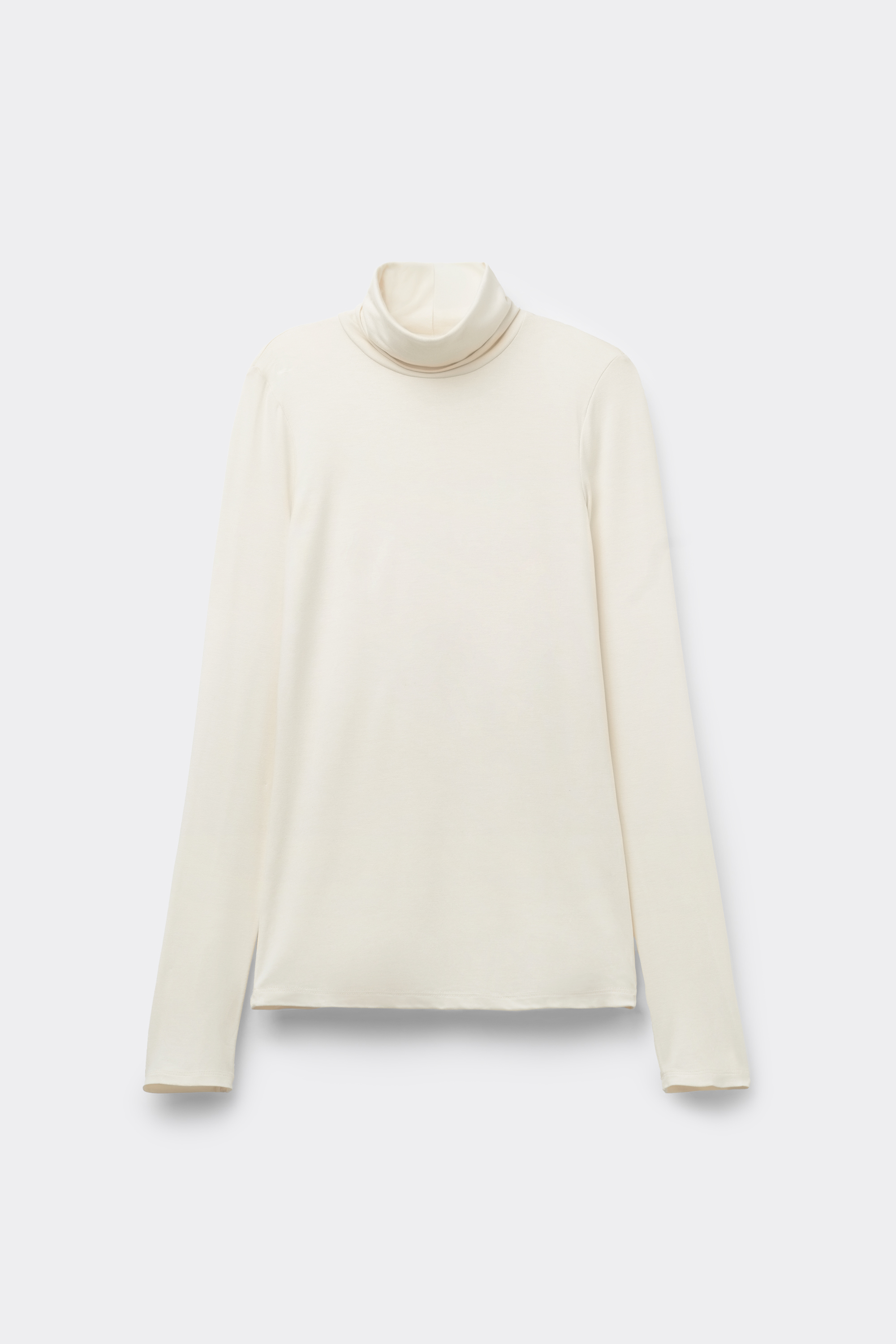 Langarmshirt mit Rollkragen aus Viskose