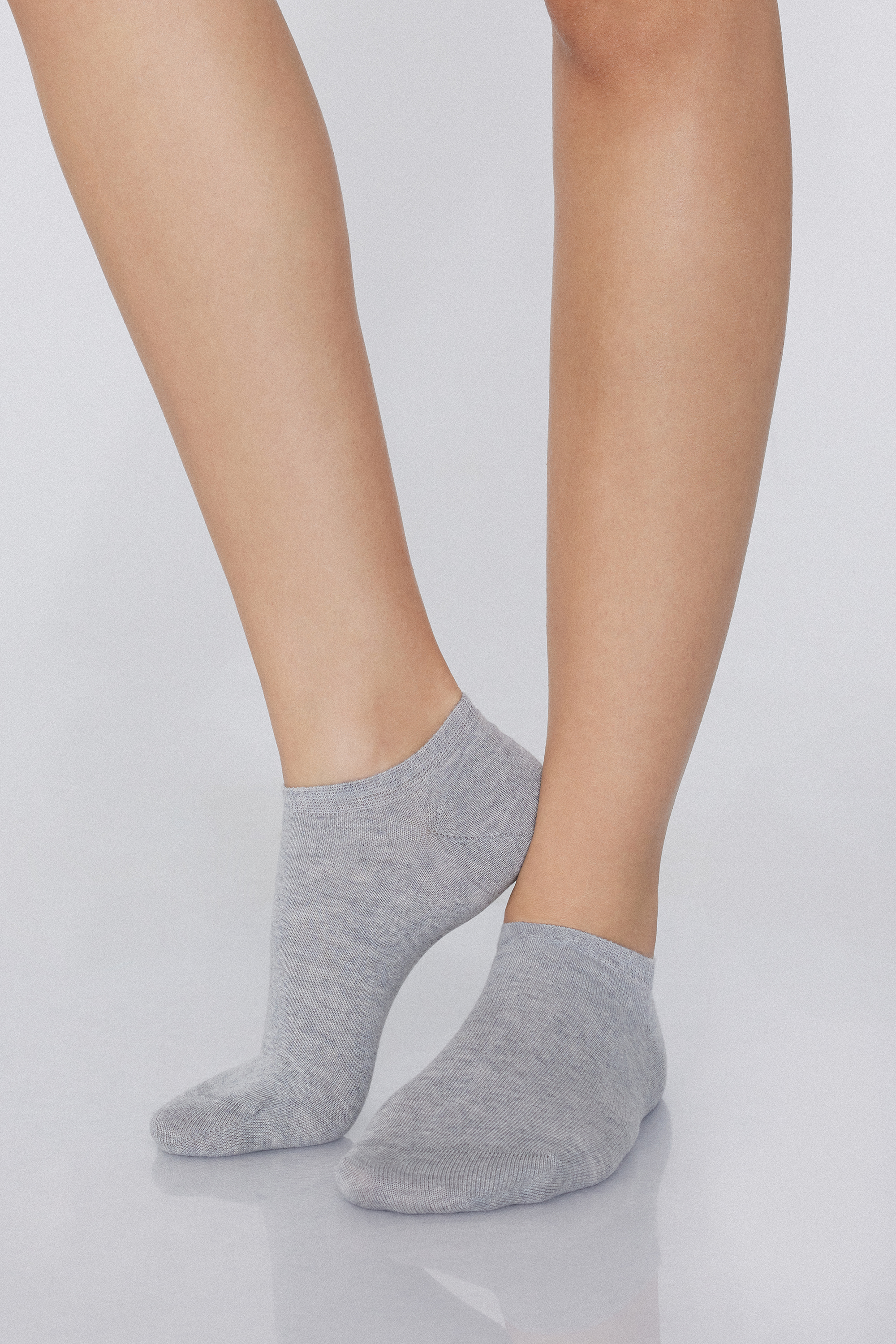 5 Paires de Chaussettes Invisibles en Coton Uni