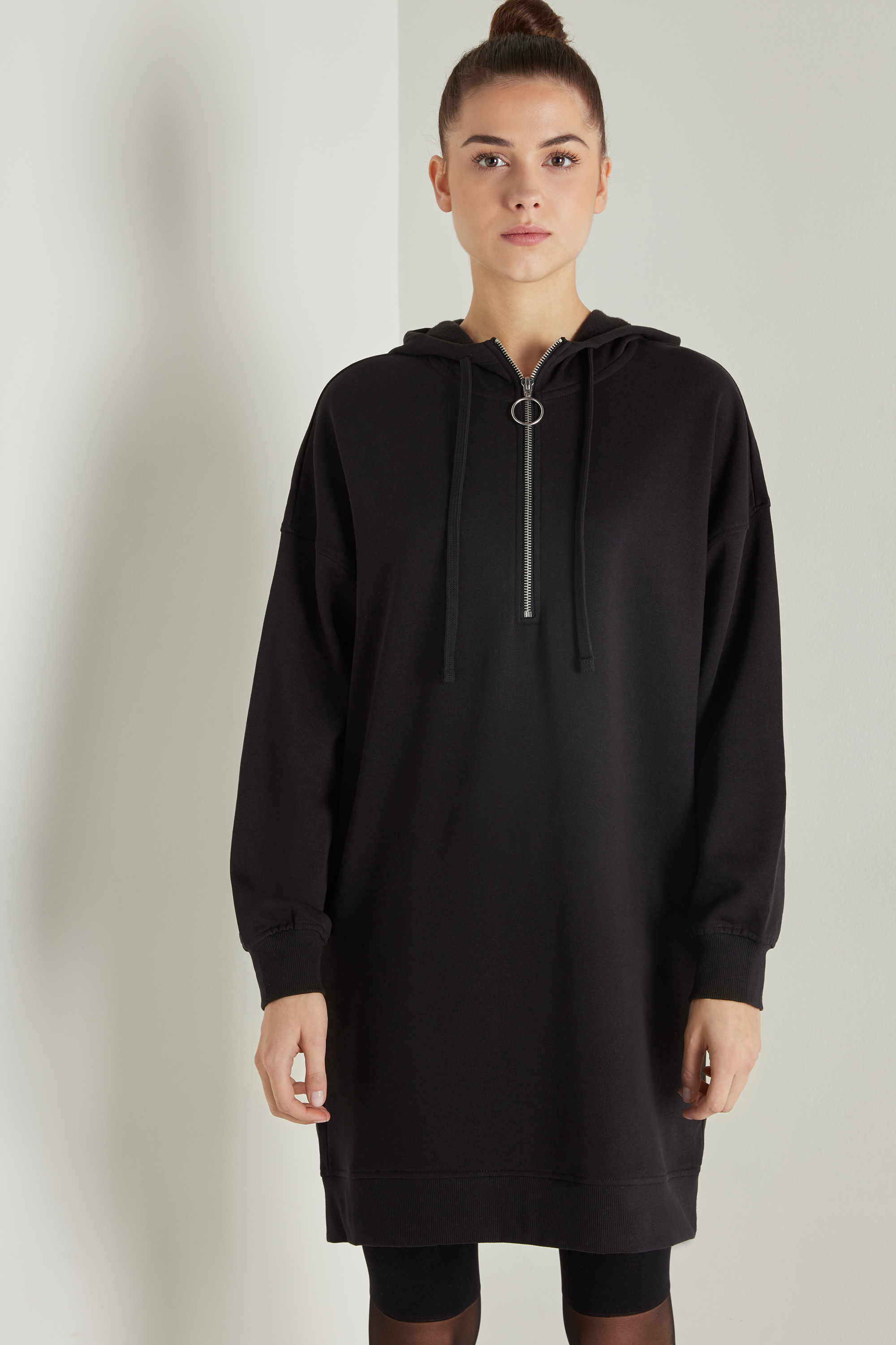 zip hoodie dress