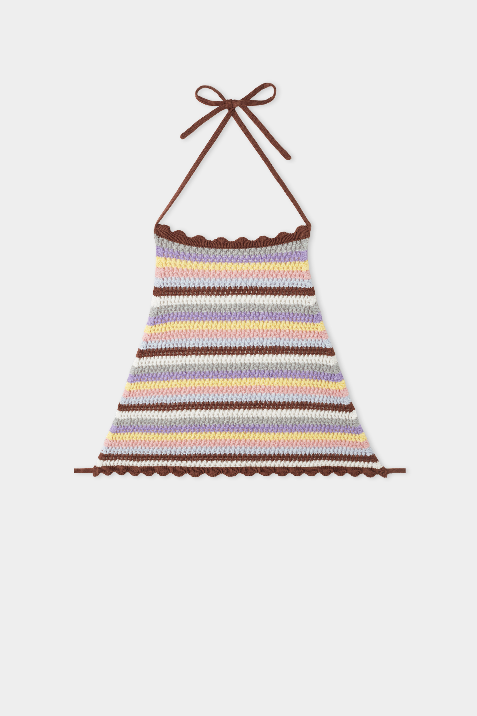 Short Striped Crochet Top