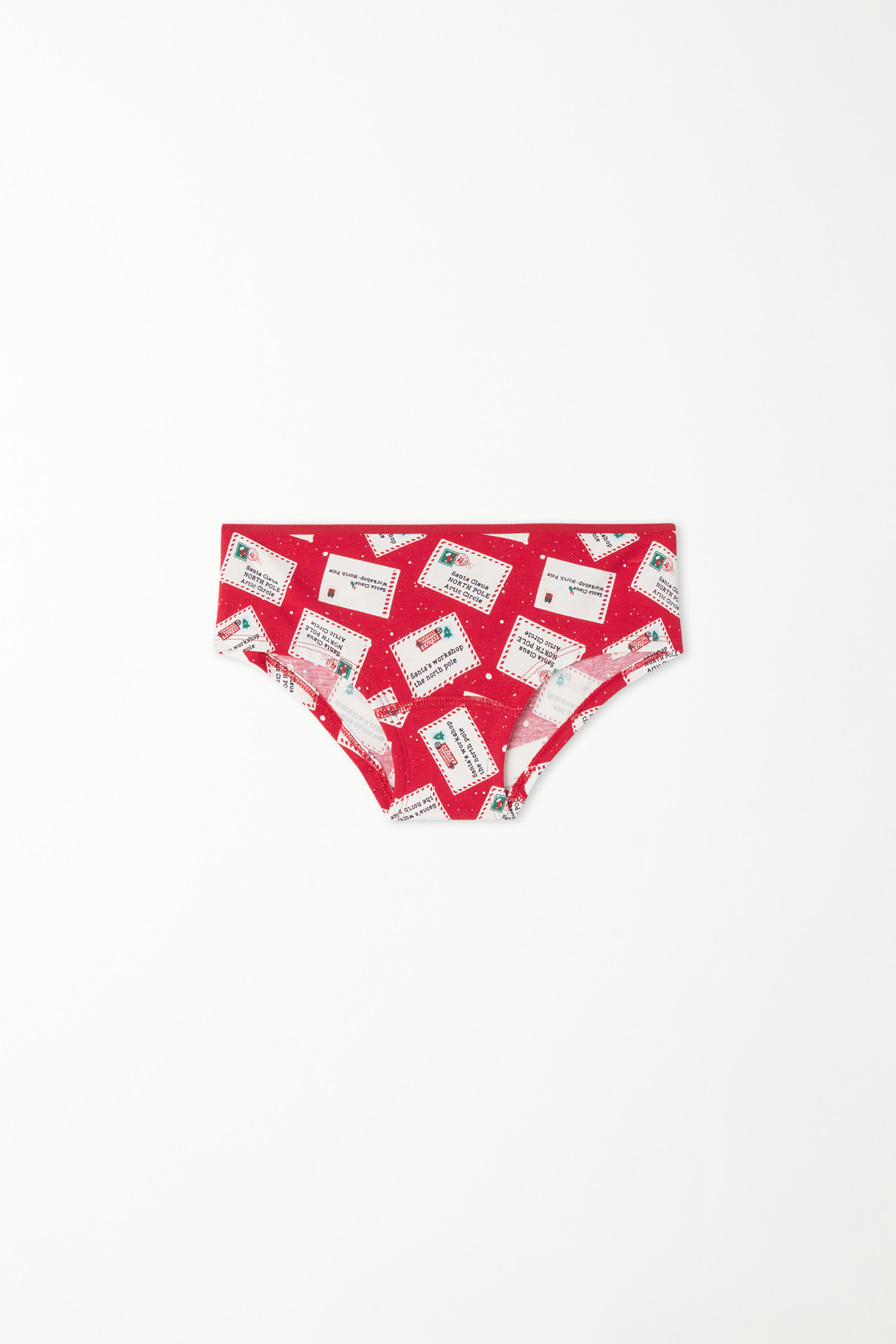 Girls' Cotton French Knickers with Christmas Print