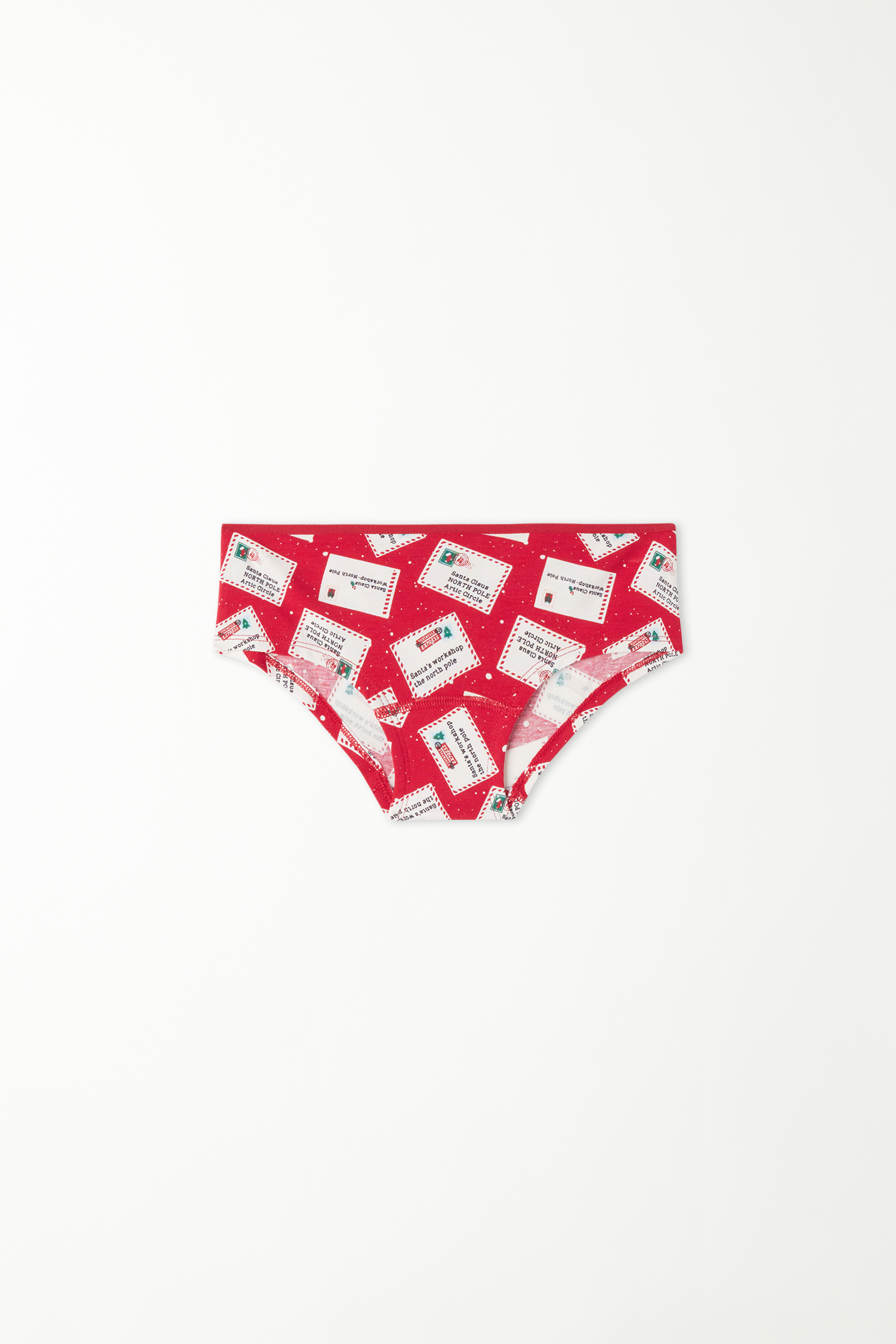 Mädchen-Culotte aus Baumwolle mit Weihnachtsprint