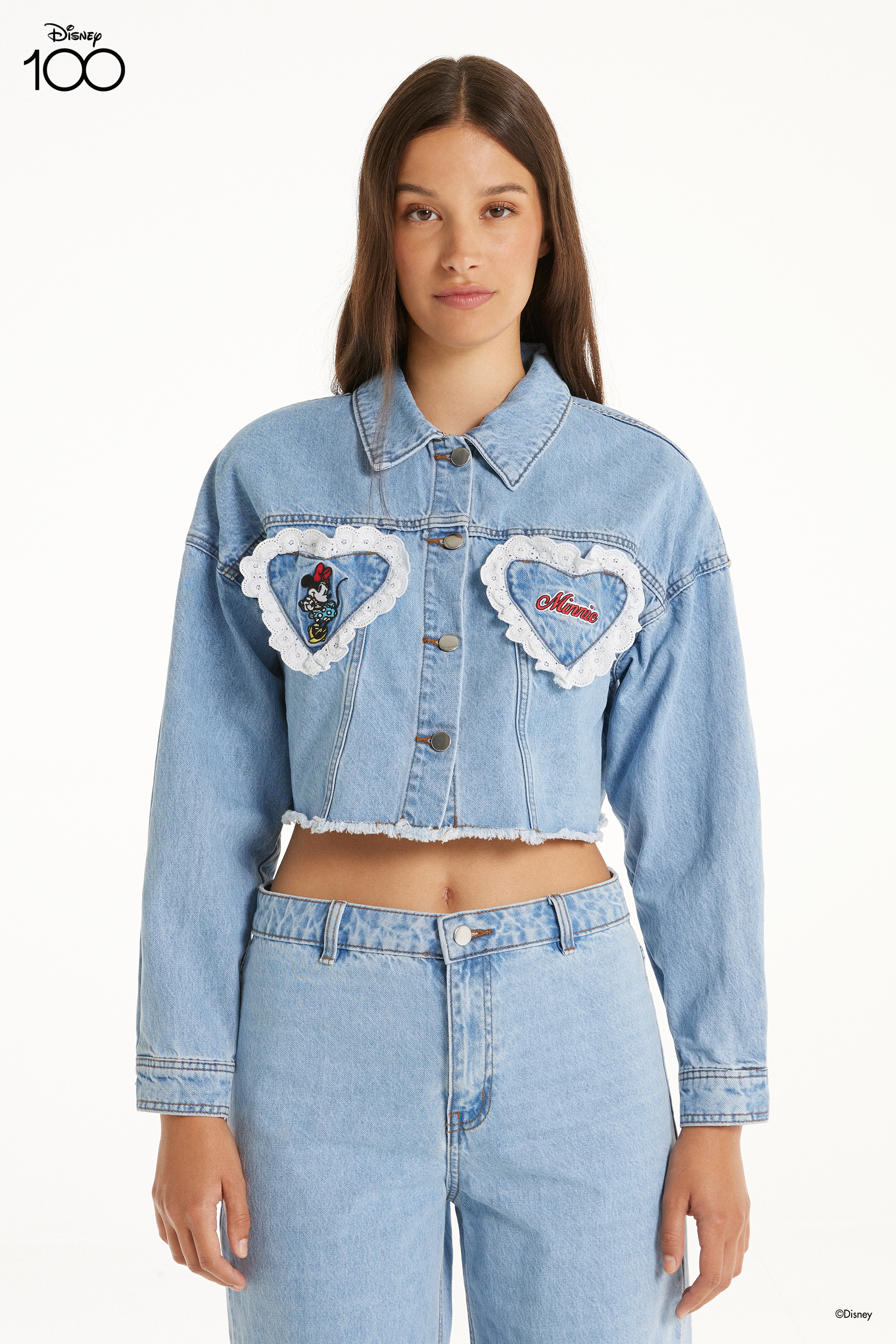 Kurze Jeansjacke Disney 100