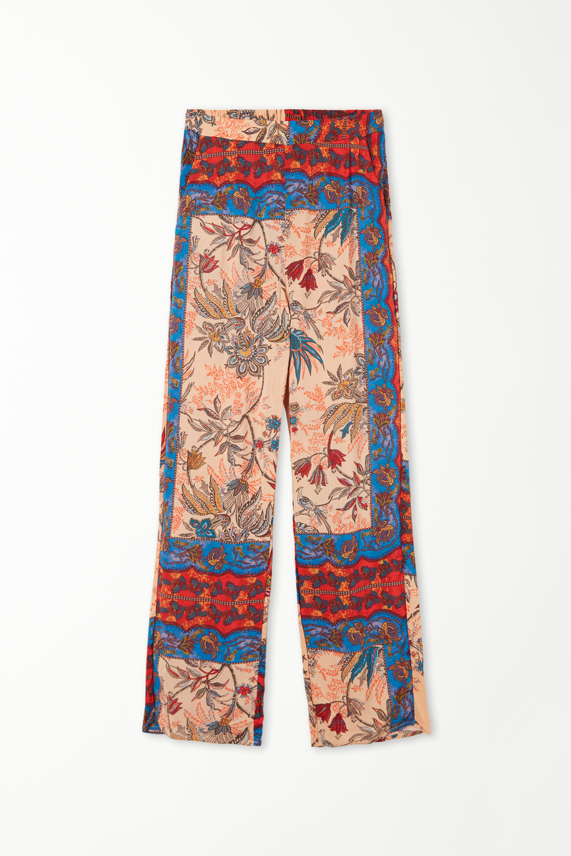 Pantalon Droit en Toile de Viscose