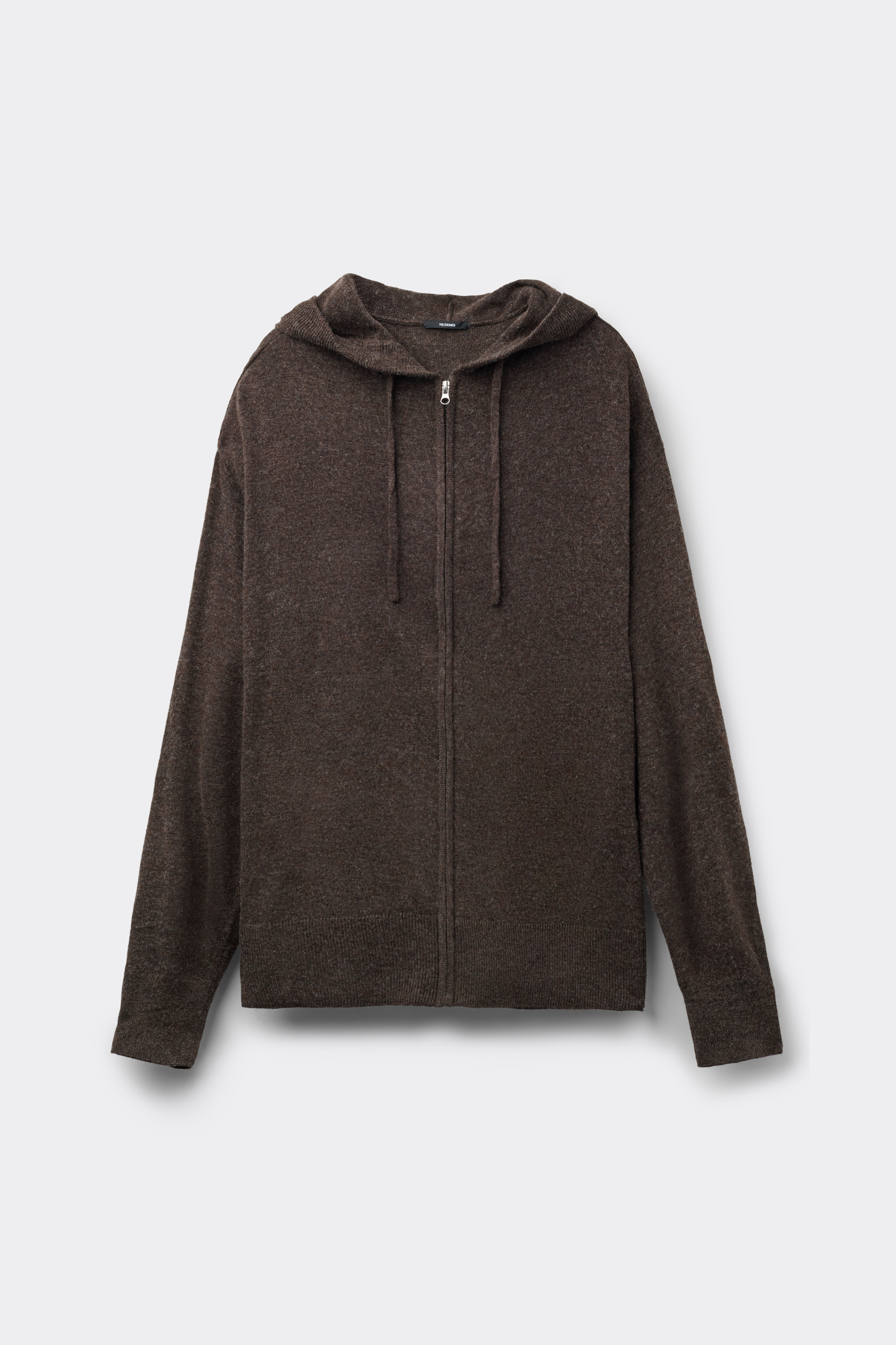 Maglia Modello Felpa con Zip e Cappuccio con Lana