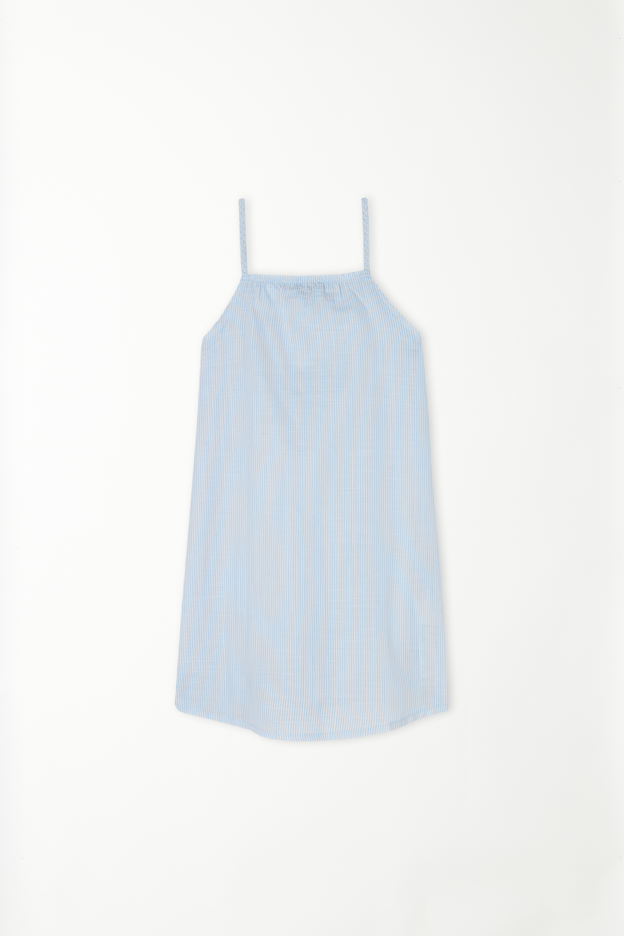 Girls’ Sleeveless Short Canvas Dress