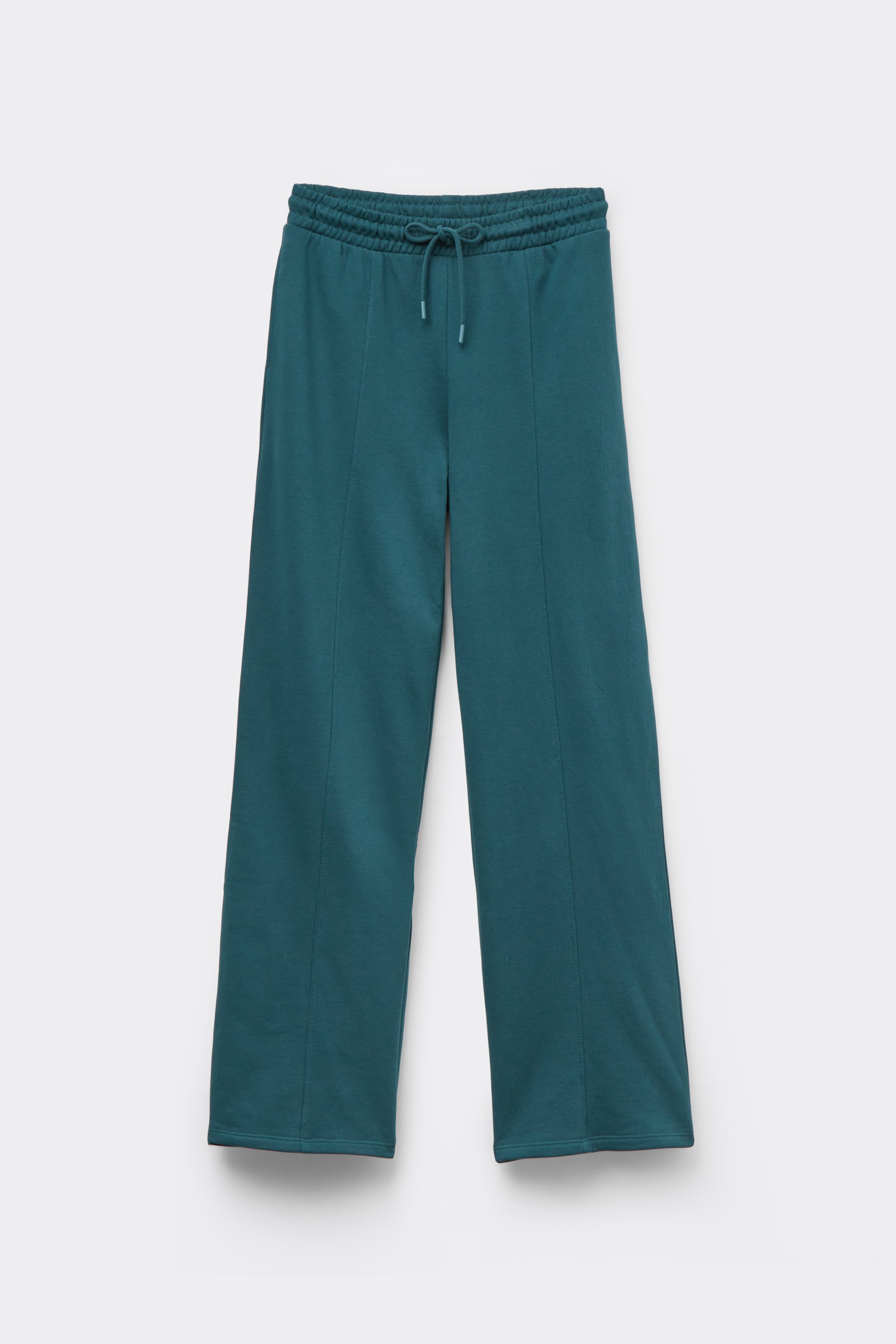 Pantaloni Tuta Palazzo con Cucitura e Coulisse