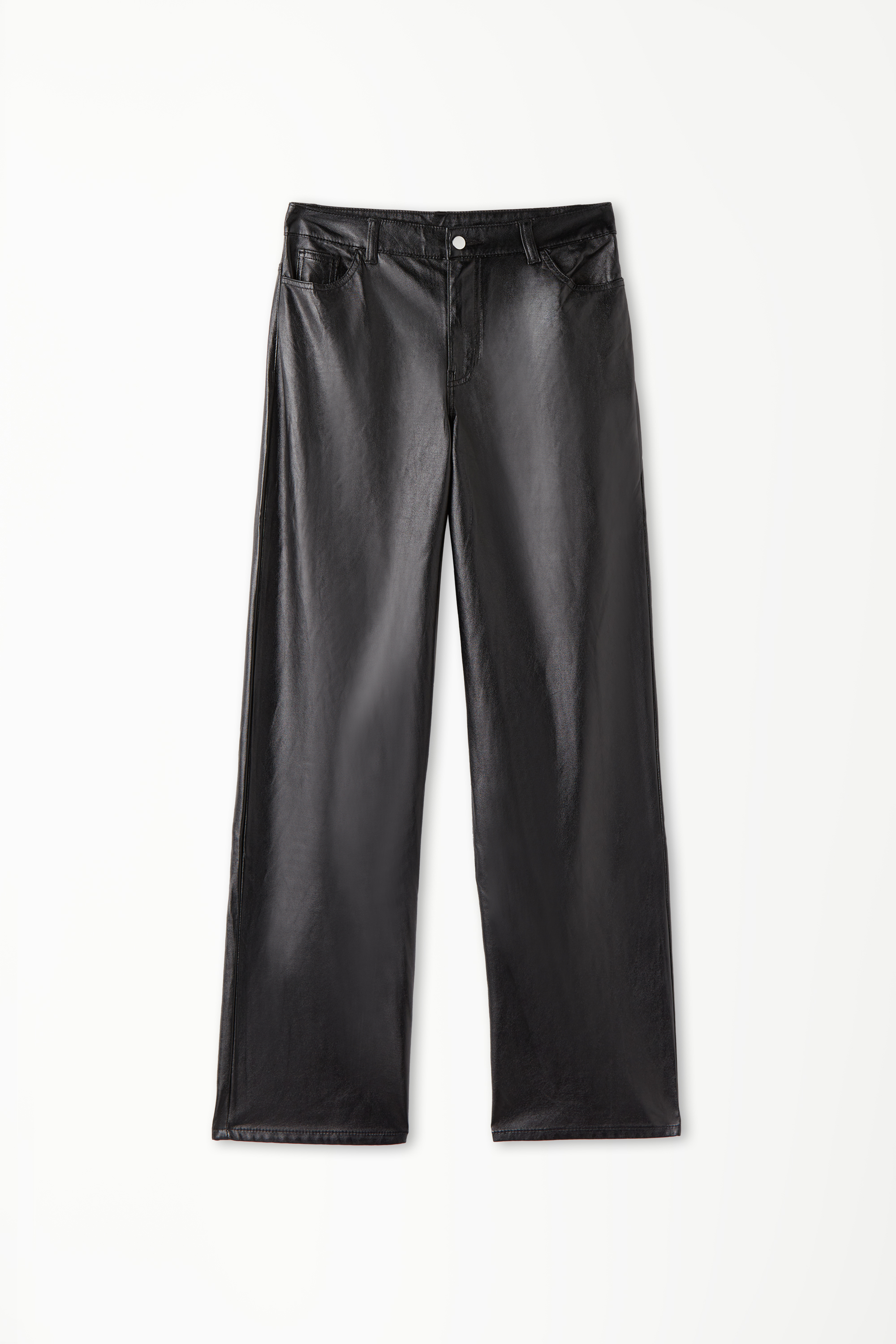 Metallic-Effect Trousers