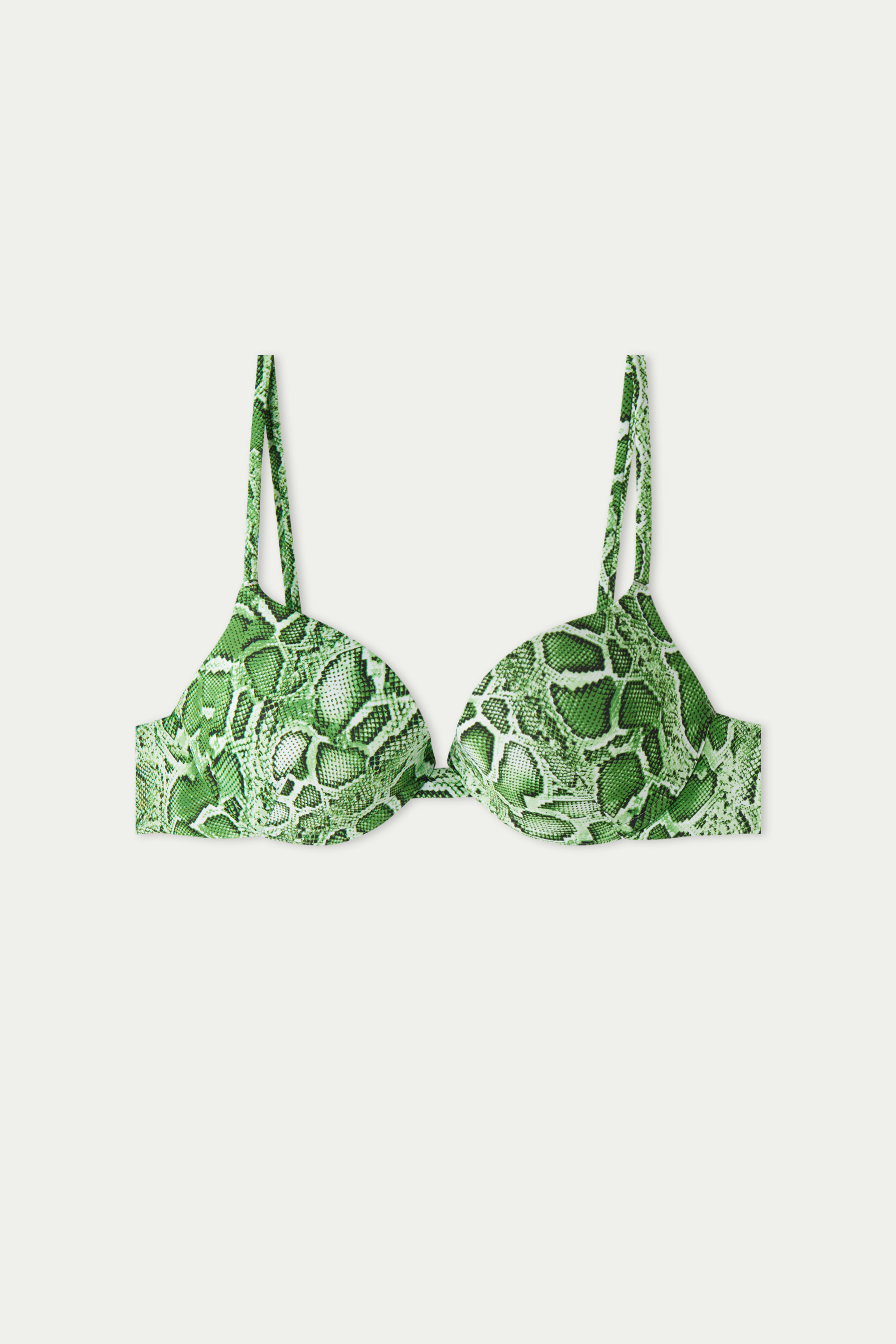 Tropical Snake Push-Up Bikini Top