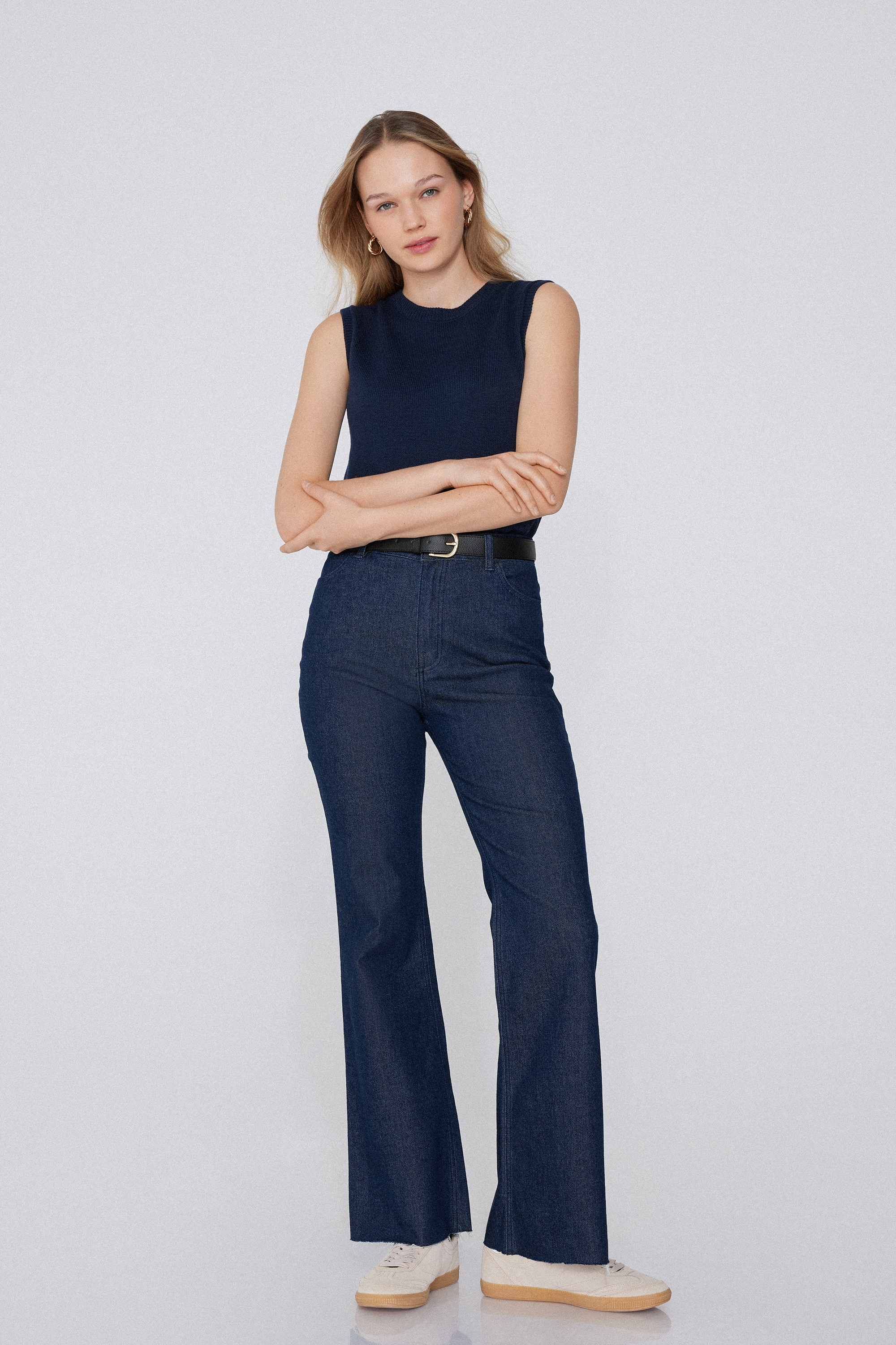 Flare-Cut Jeans