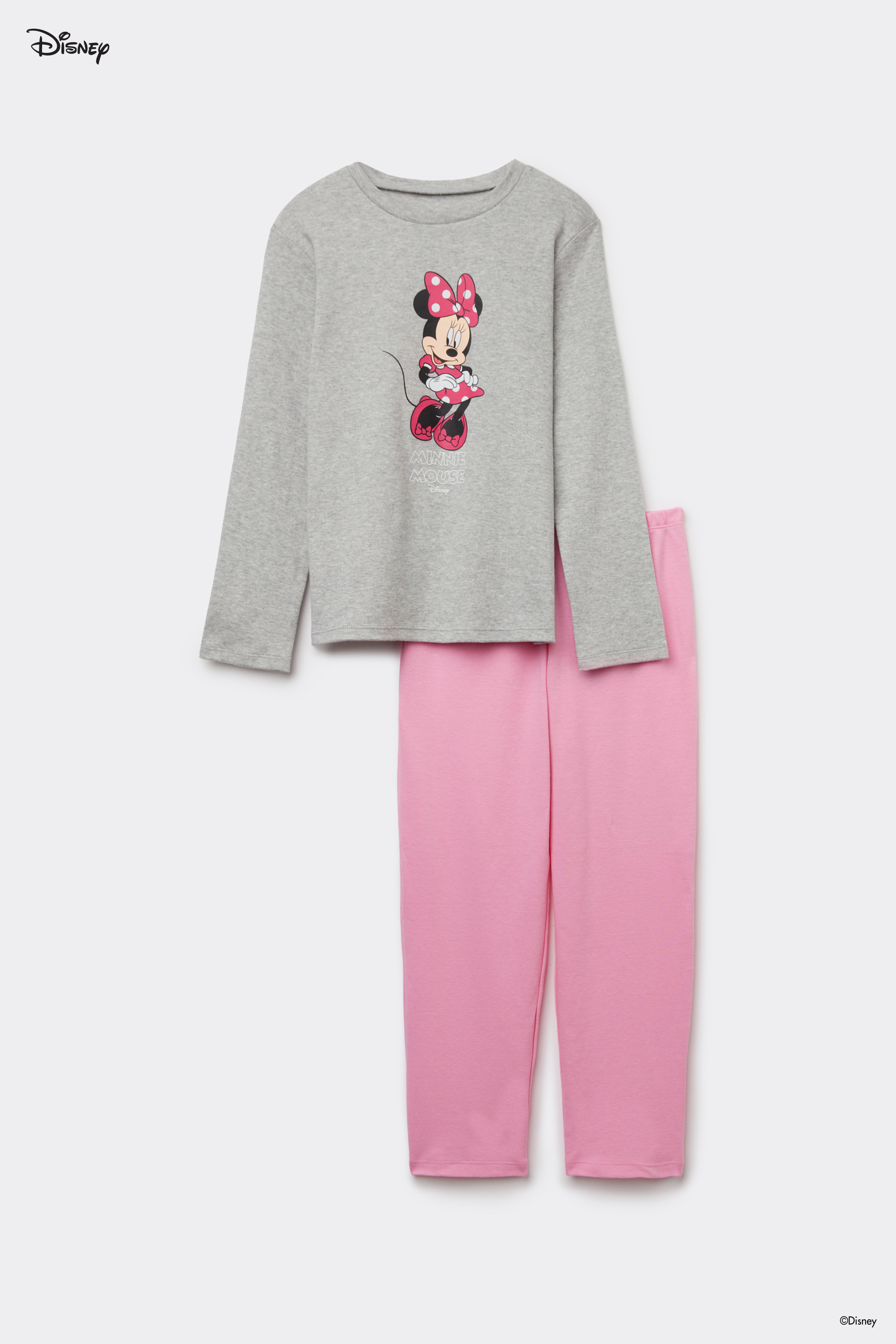Pyjama Long Coton Épais Disney Minnie Fille