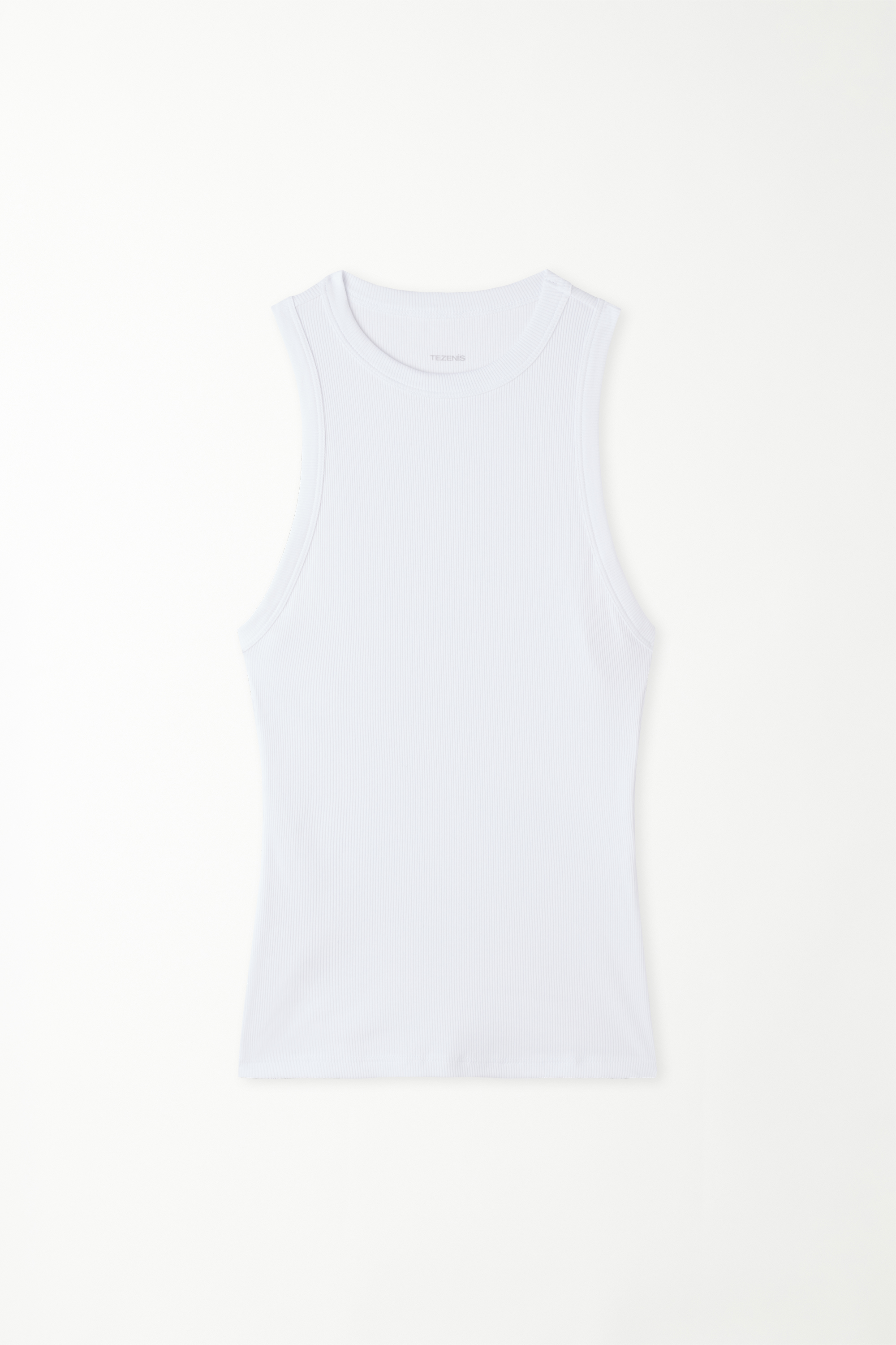Ribbed Cotton Racer Back Camisole