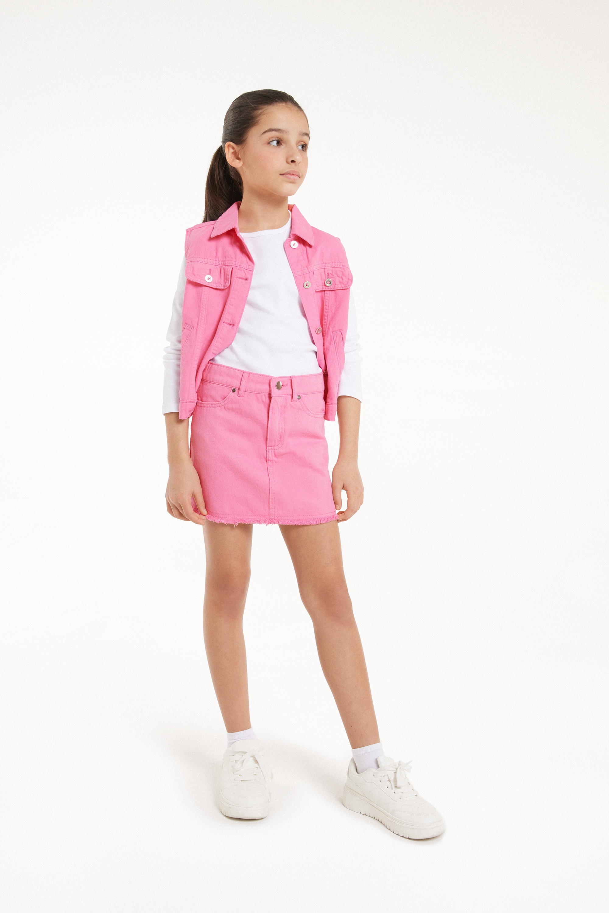 Girls’ Denim Mini Skirt