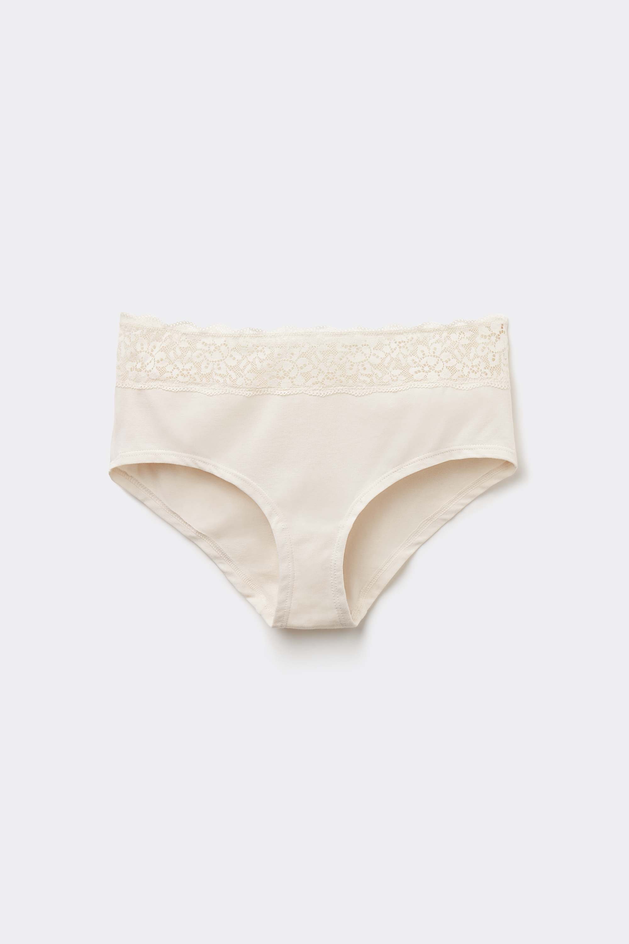 Culotte in Cotone con Pizzo Riciclato