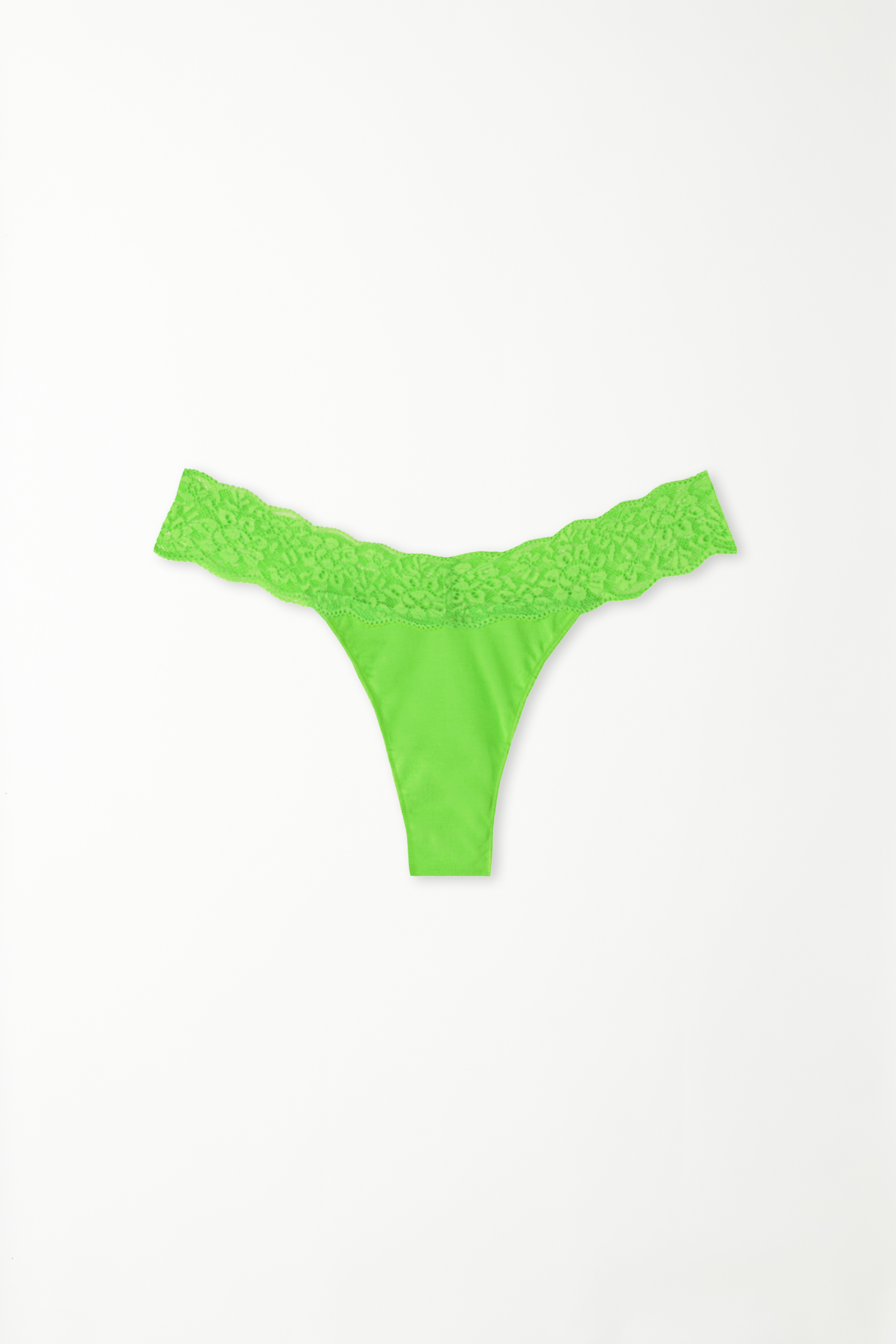 Cotton and Recycled Lace Brazilian Briefs