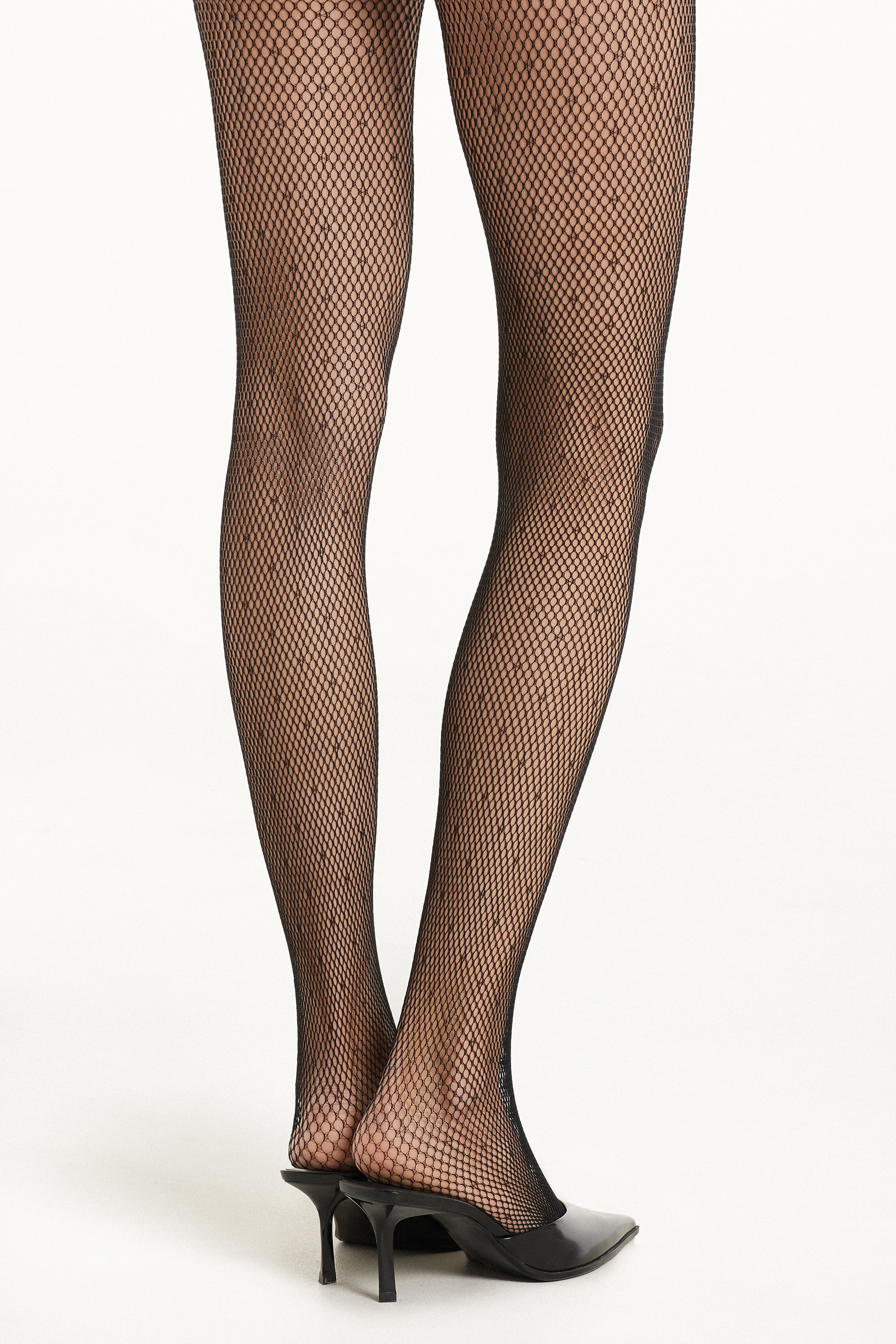 Fishnet Tights with Design