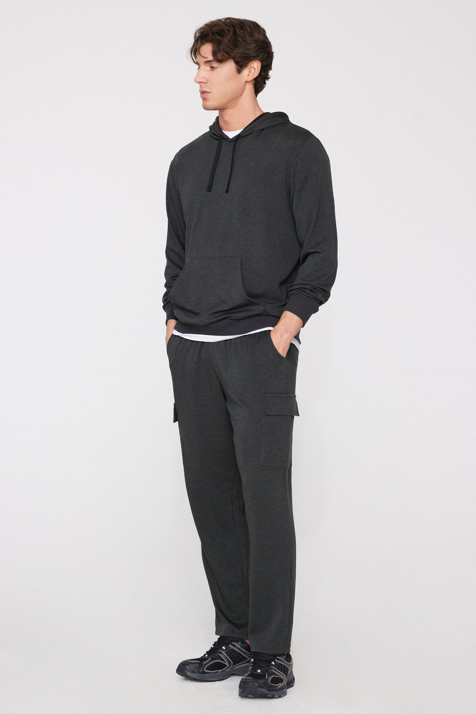 Pantaloni Lunghi Felpa Soft Touch Cargo