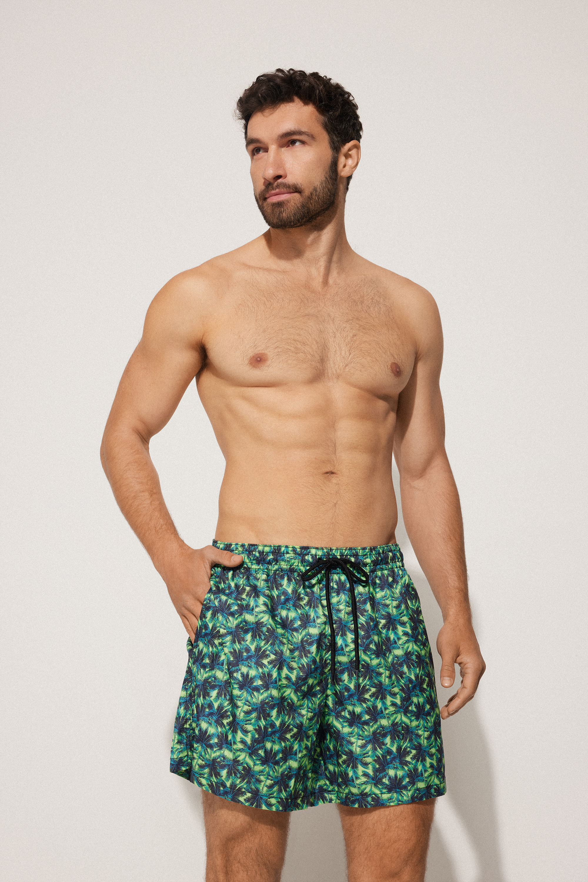 Badeshorts mit Print