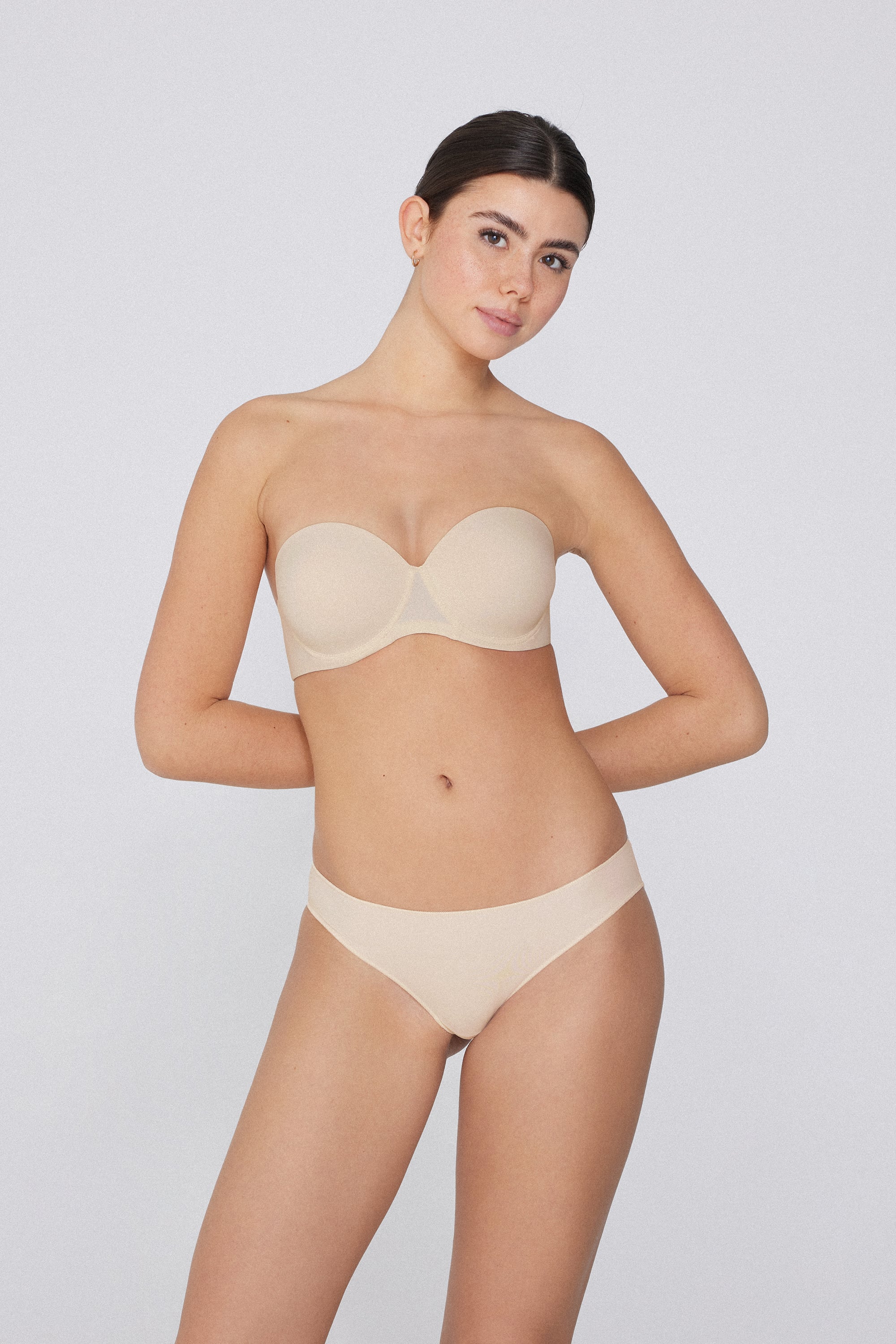 Full Coverage Recycled Microfibre Slightly Padded Bandeau Bra