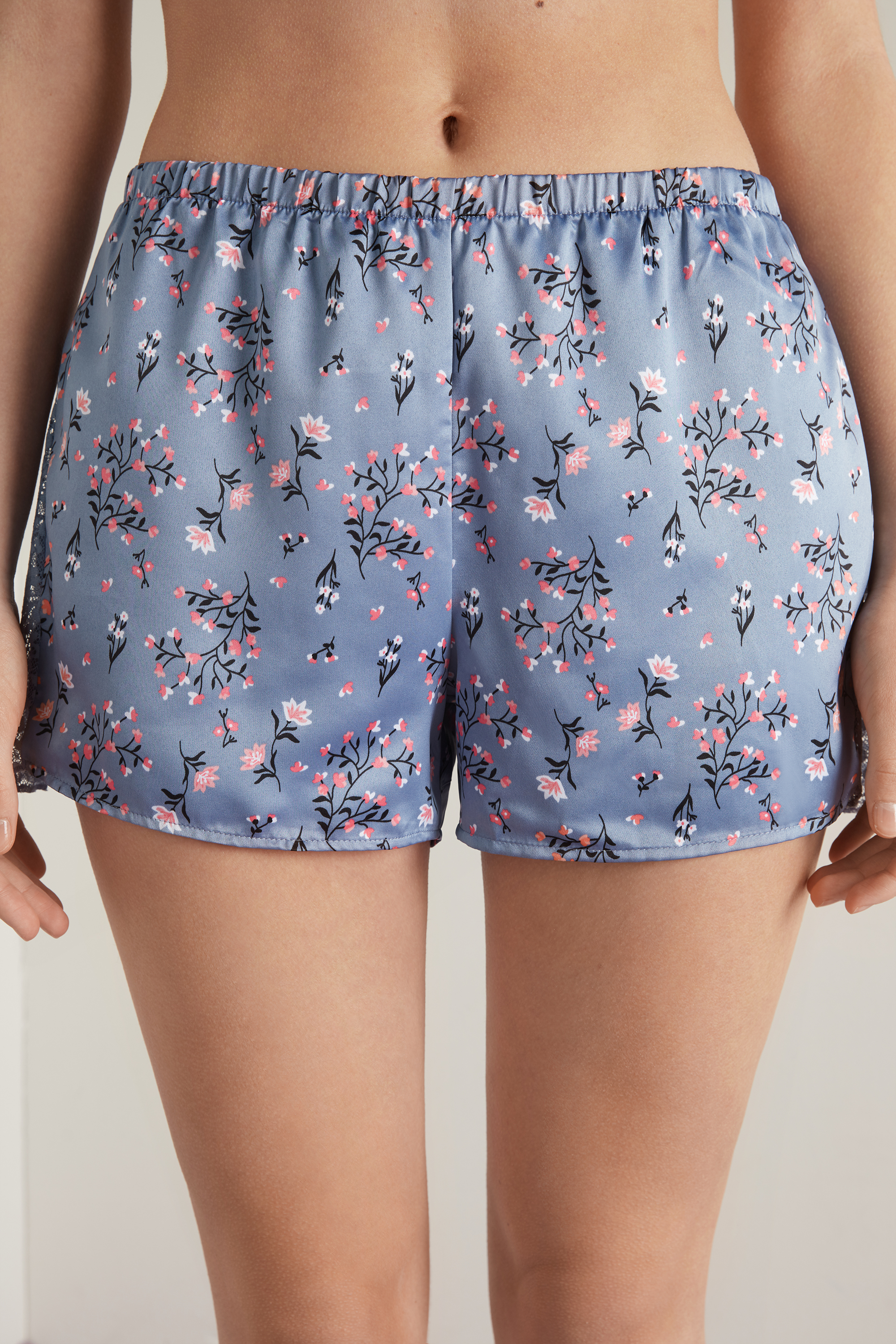 Pantaloncino Corto Raso e Pizzo | Tezenis