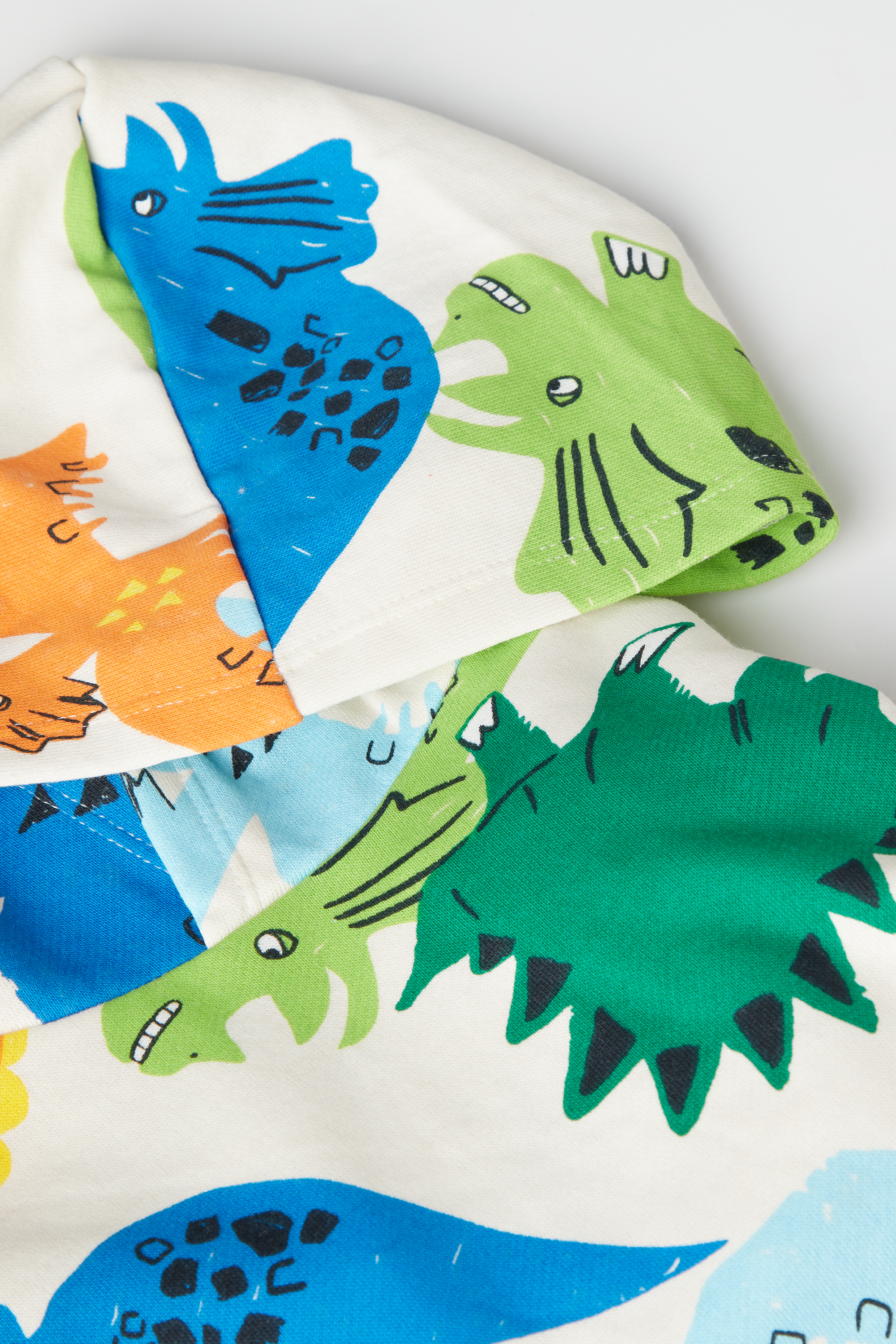 Langarm-Sweatshirt für Jungen mit Kapuze und Dinosaurierprint