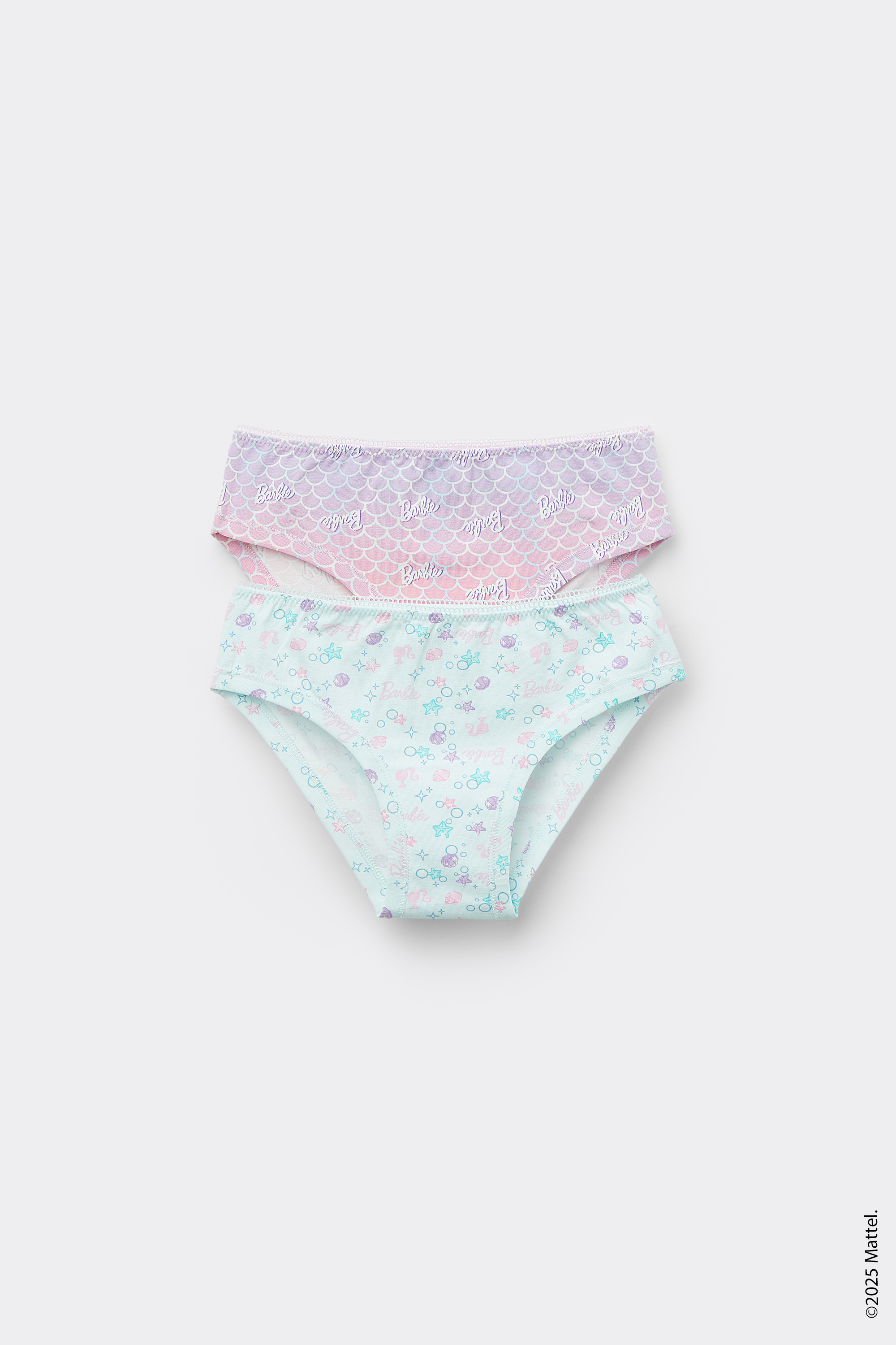 2 Paia Slip Bimba in Cotone Barbie