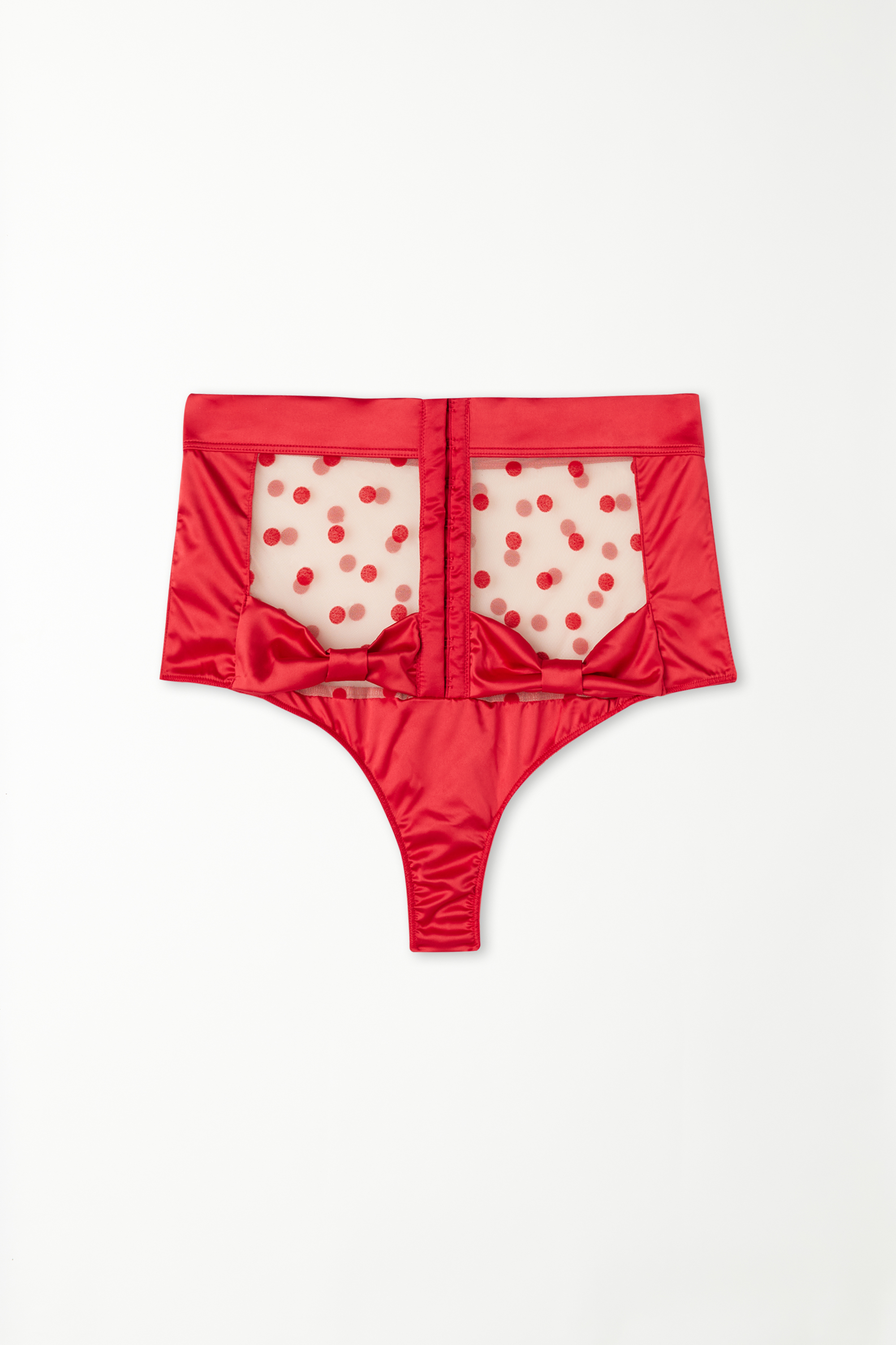 High-Waist French Knickers with Polka Dots and Hooks