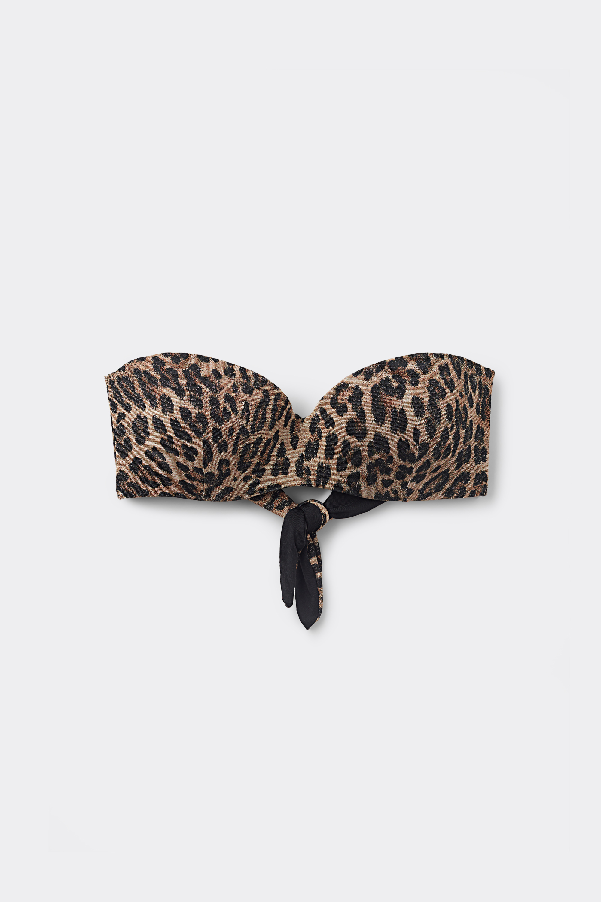Sujetador Bikini Bandeau Relleno Bright Leopard