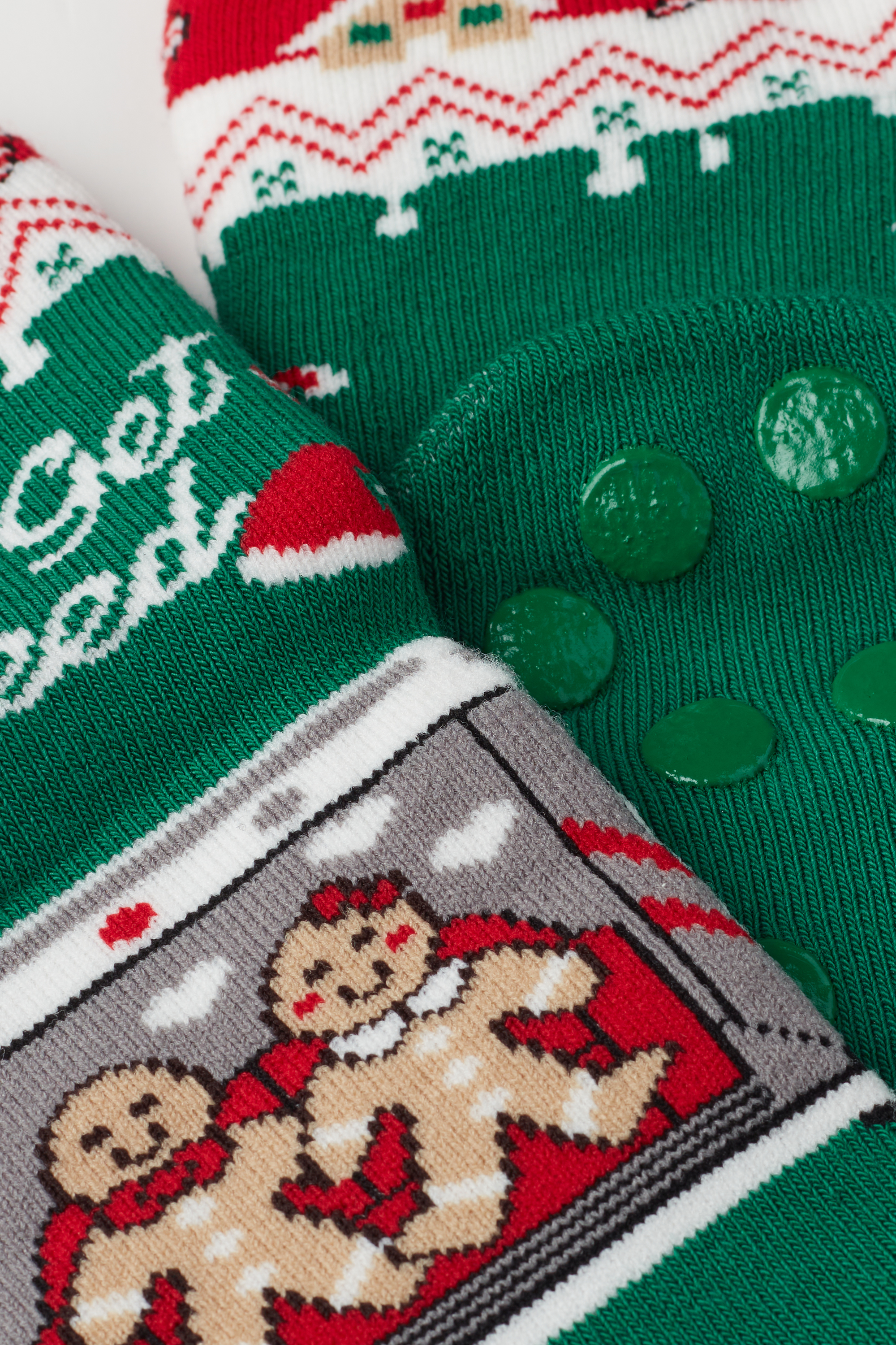 Kurze Unisex-Antirutschsocken mit Weihnachtsprint für Kinder