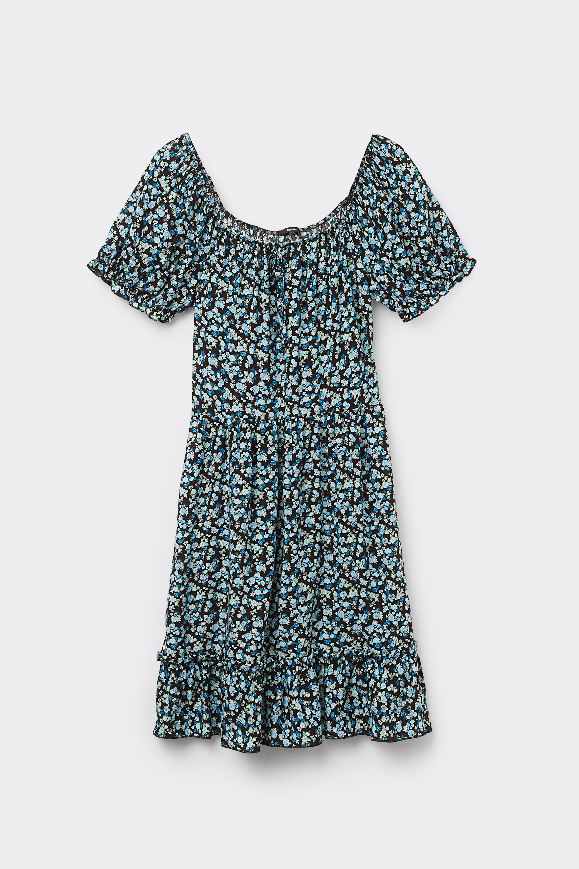 Half Sleeve Viscose Fabric Mini Dress