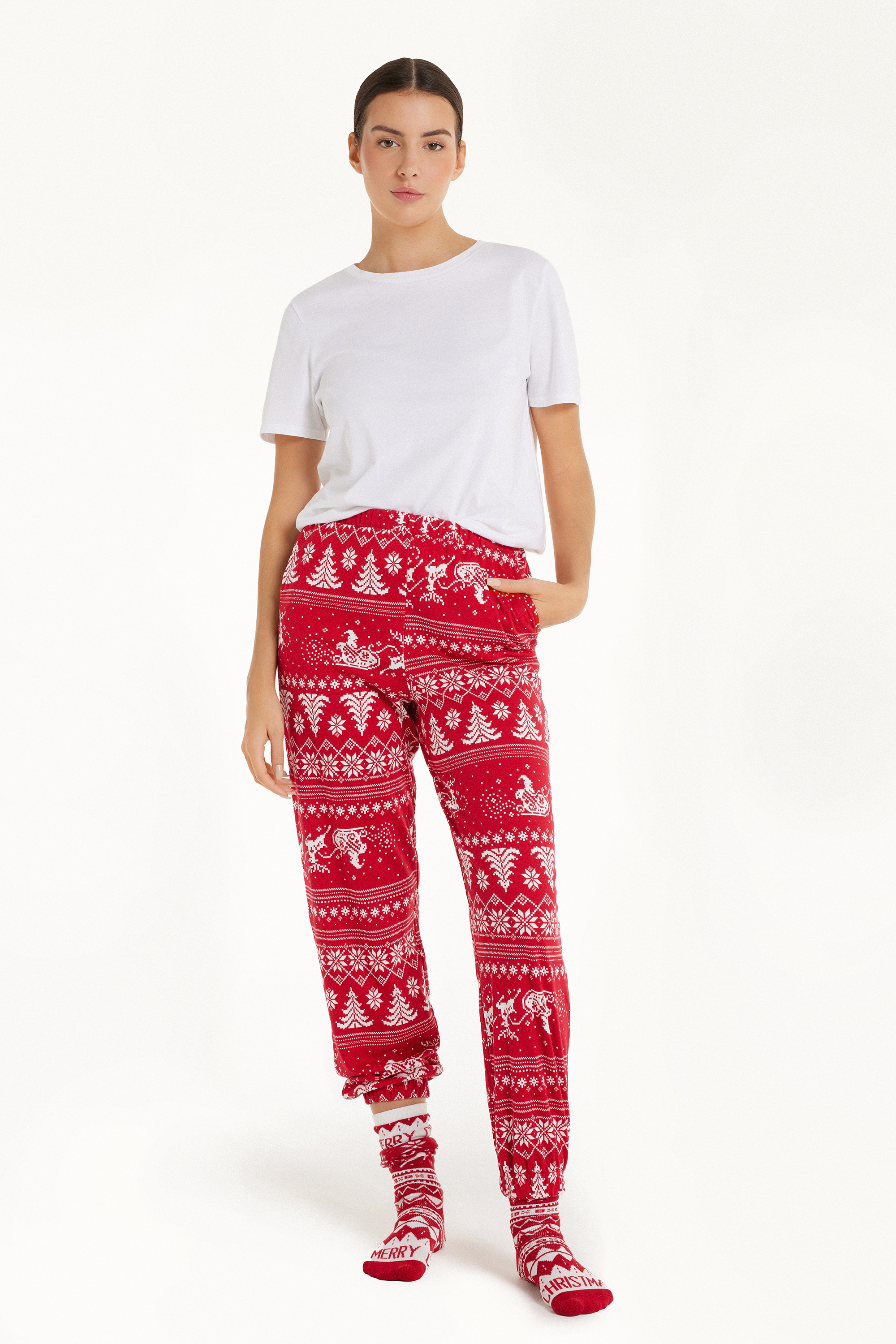 Heavy Printed Cotton Joggers