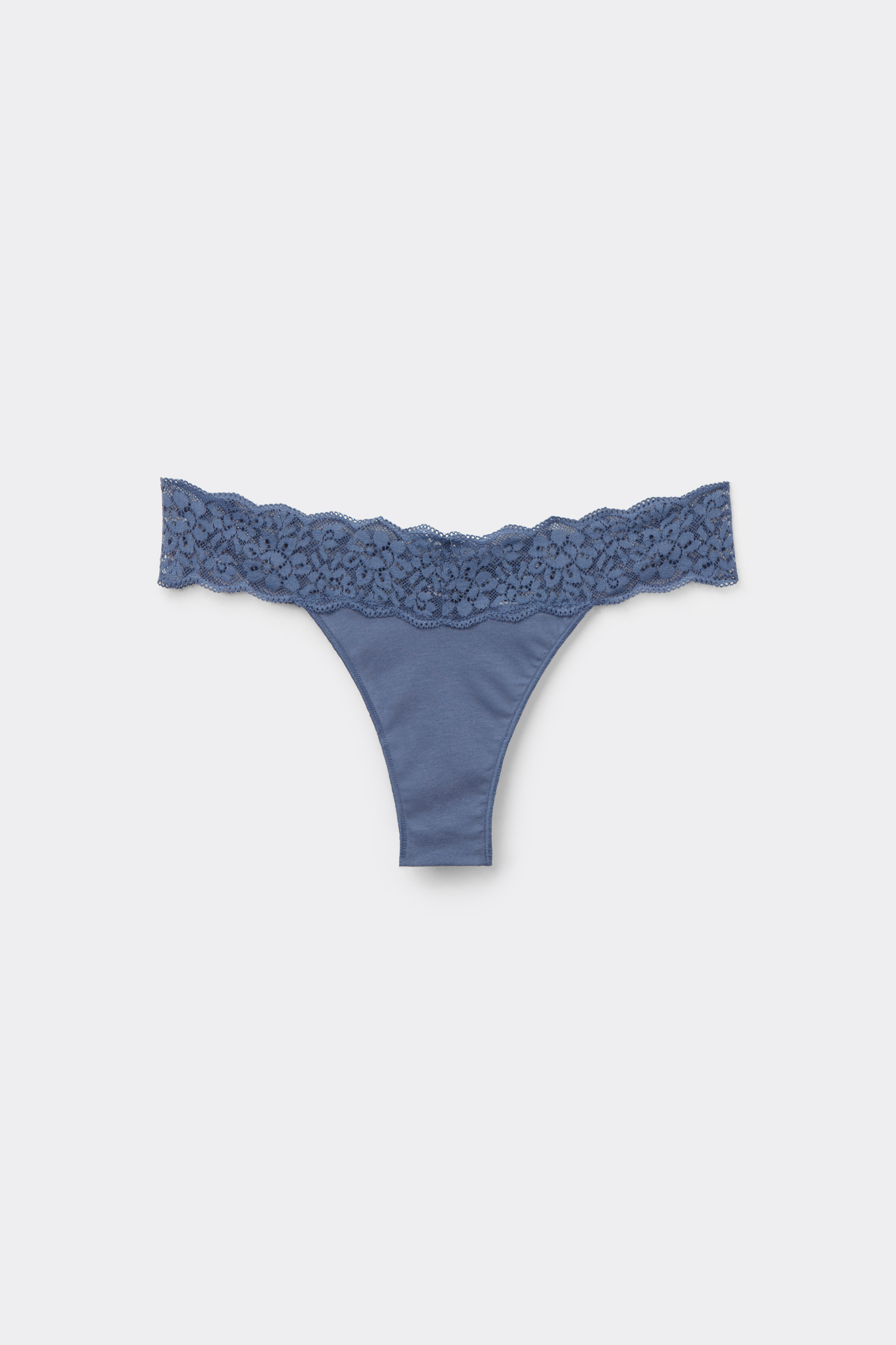 Recycled Cotton and Lace Brazilian Panties