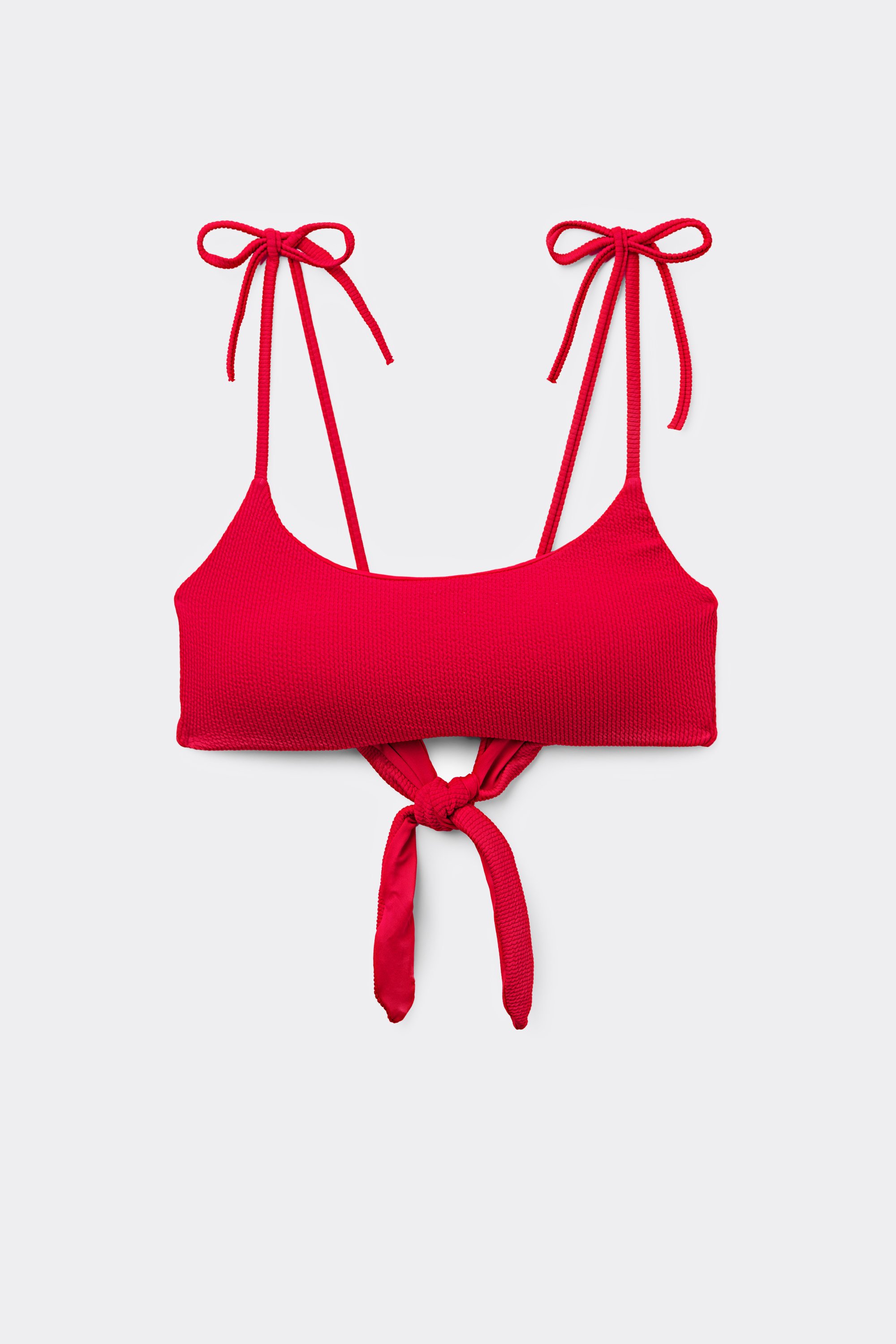 Top de Biquíni Brassière Almofadado Amovível Classic Rib Reciclado
