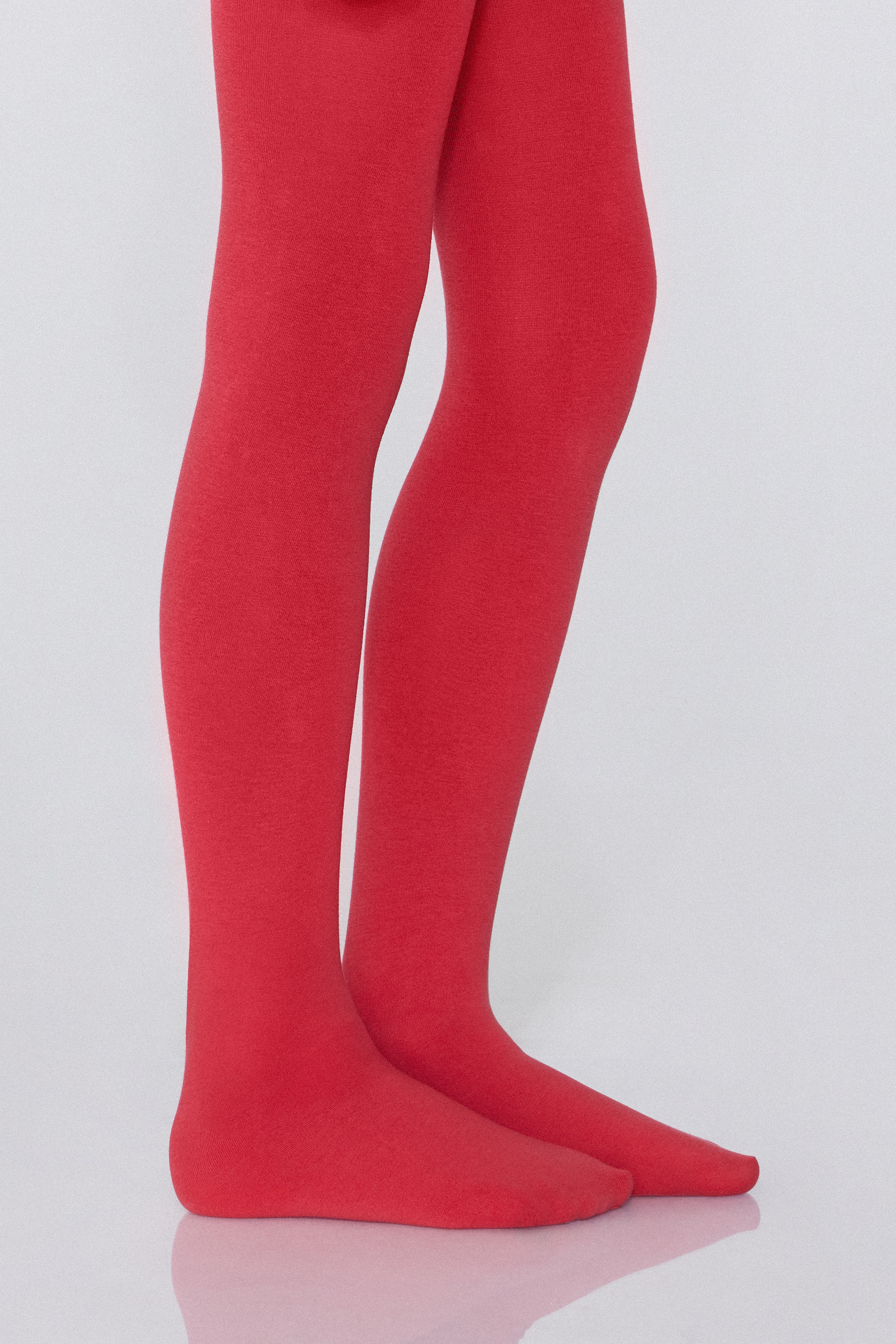 Collant in Cotone Basico Bambina