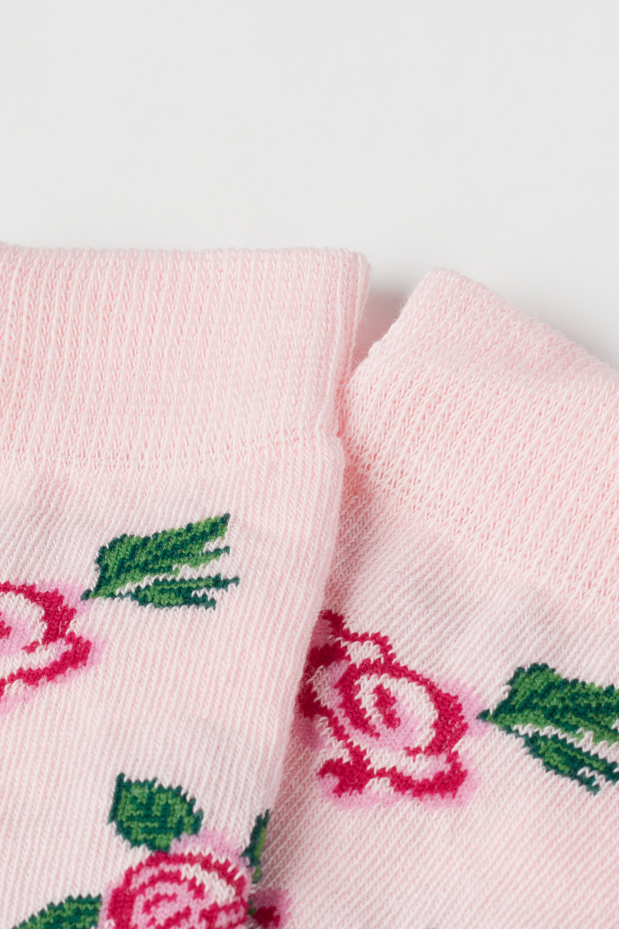 Girls’ Long Patterned Cotton Socks