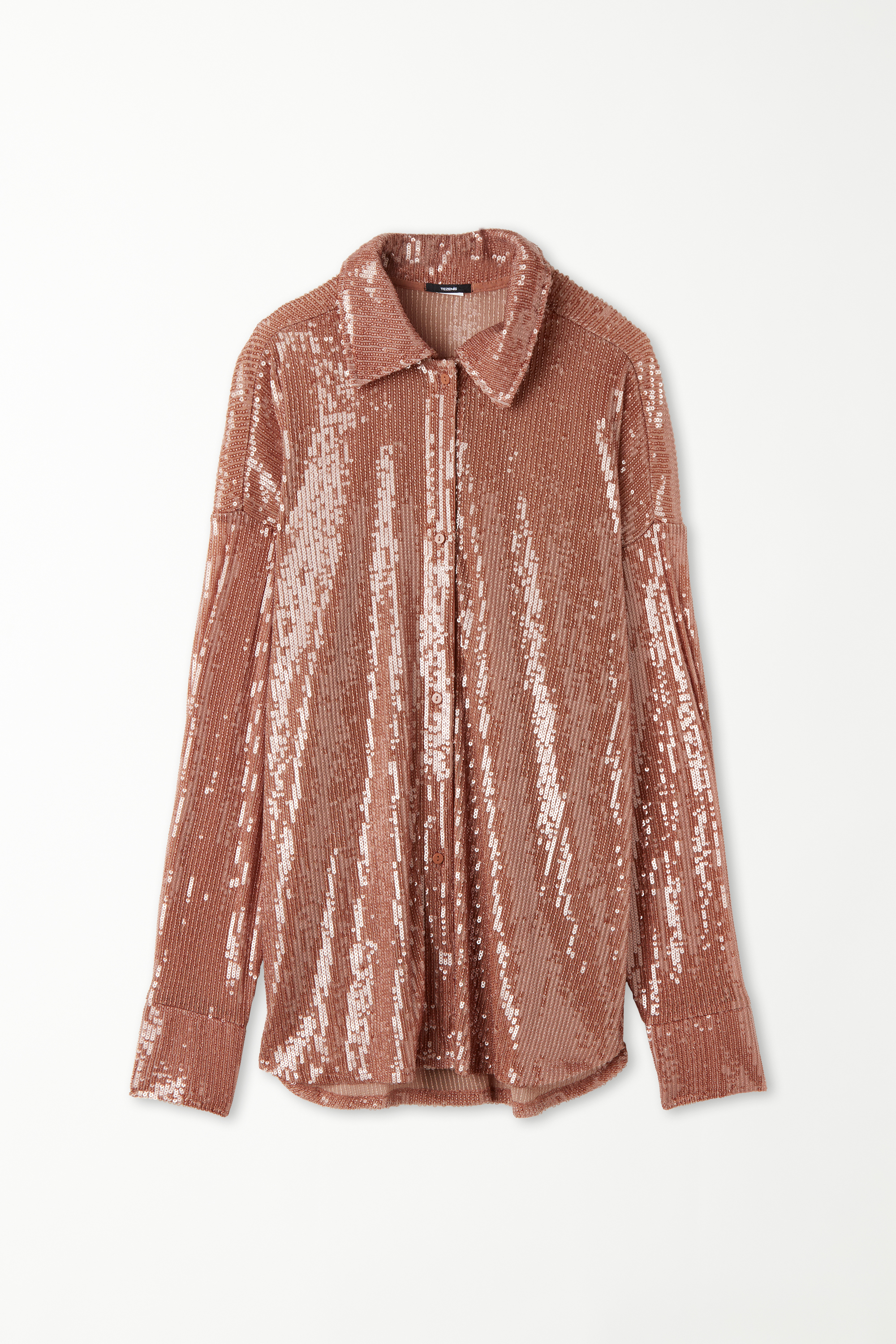 Long Sleeve Sequin Shirt