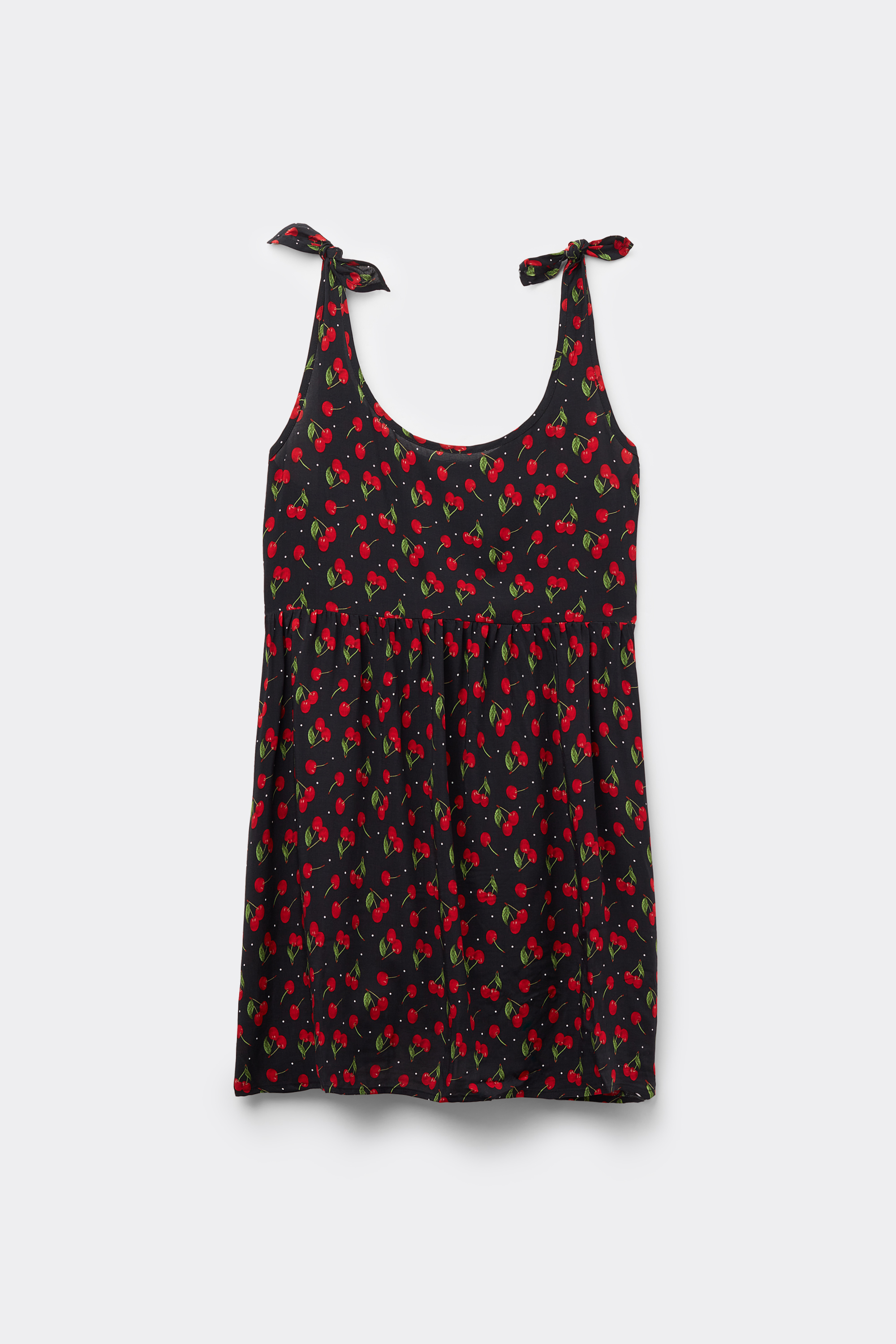 Vestito Corto con Nodi Tela Viscosa