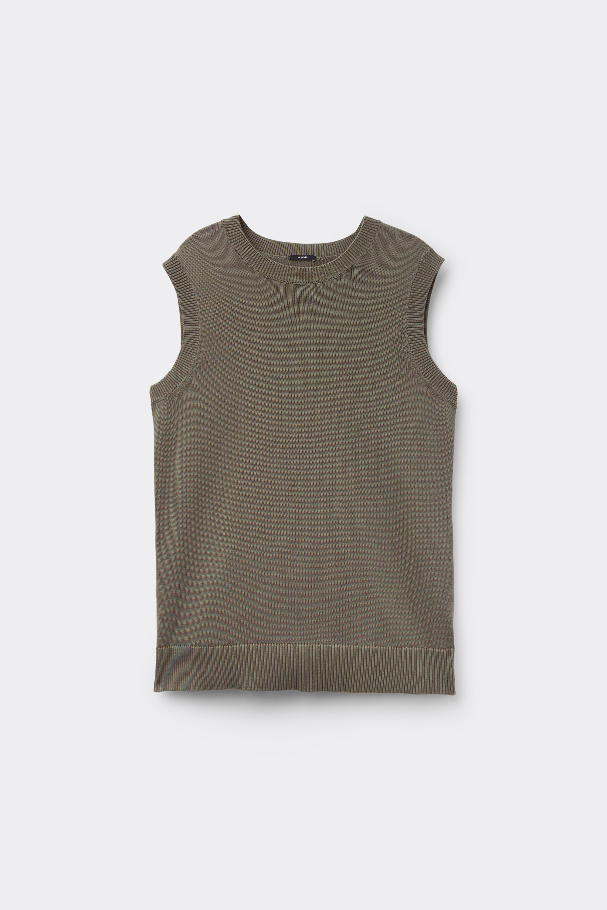 Gilet Cotone e Modal in Maglia Calata