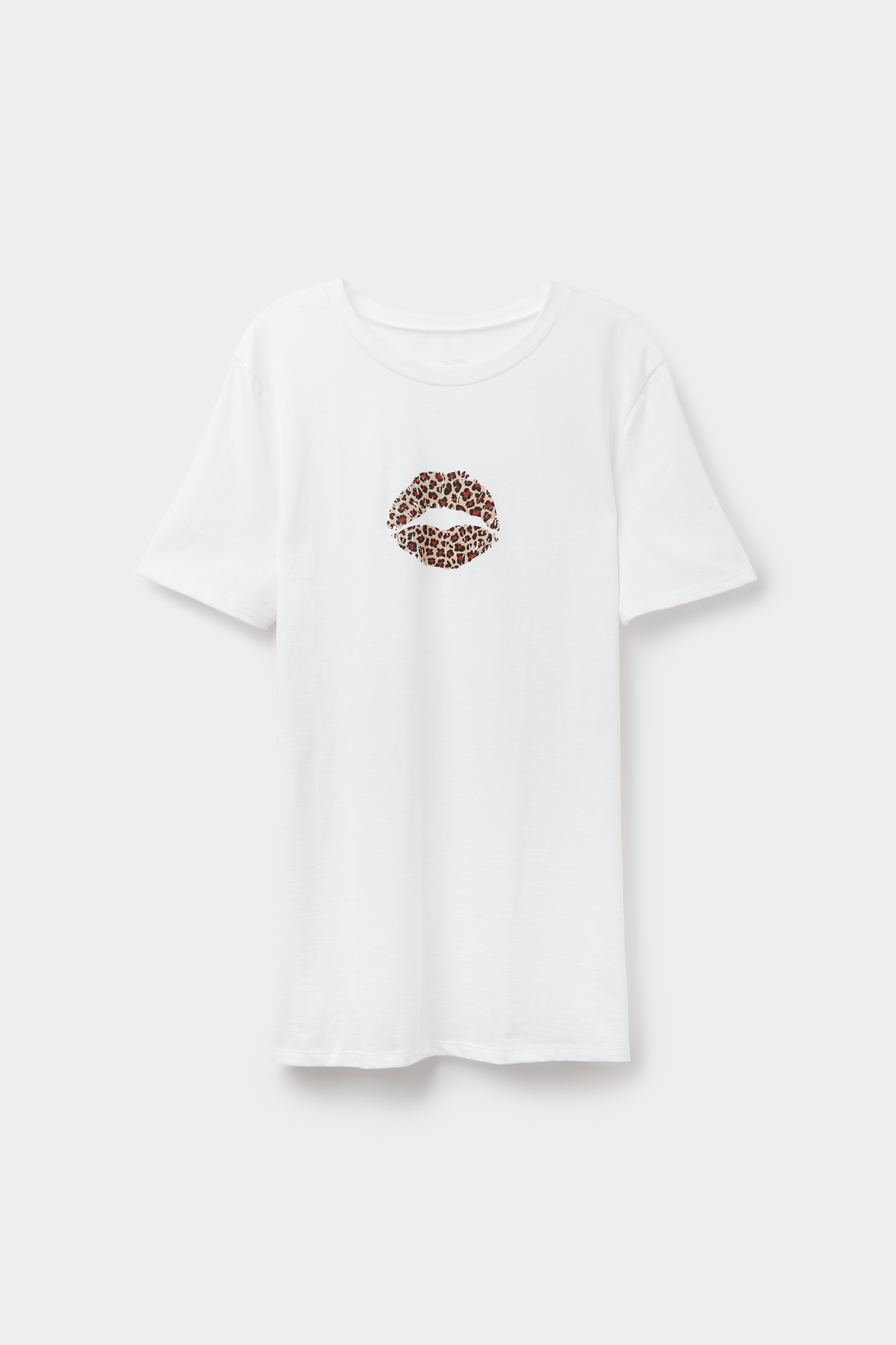 Βαμβακερό T-shirt με Στάμπα