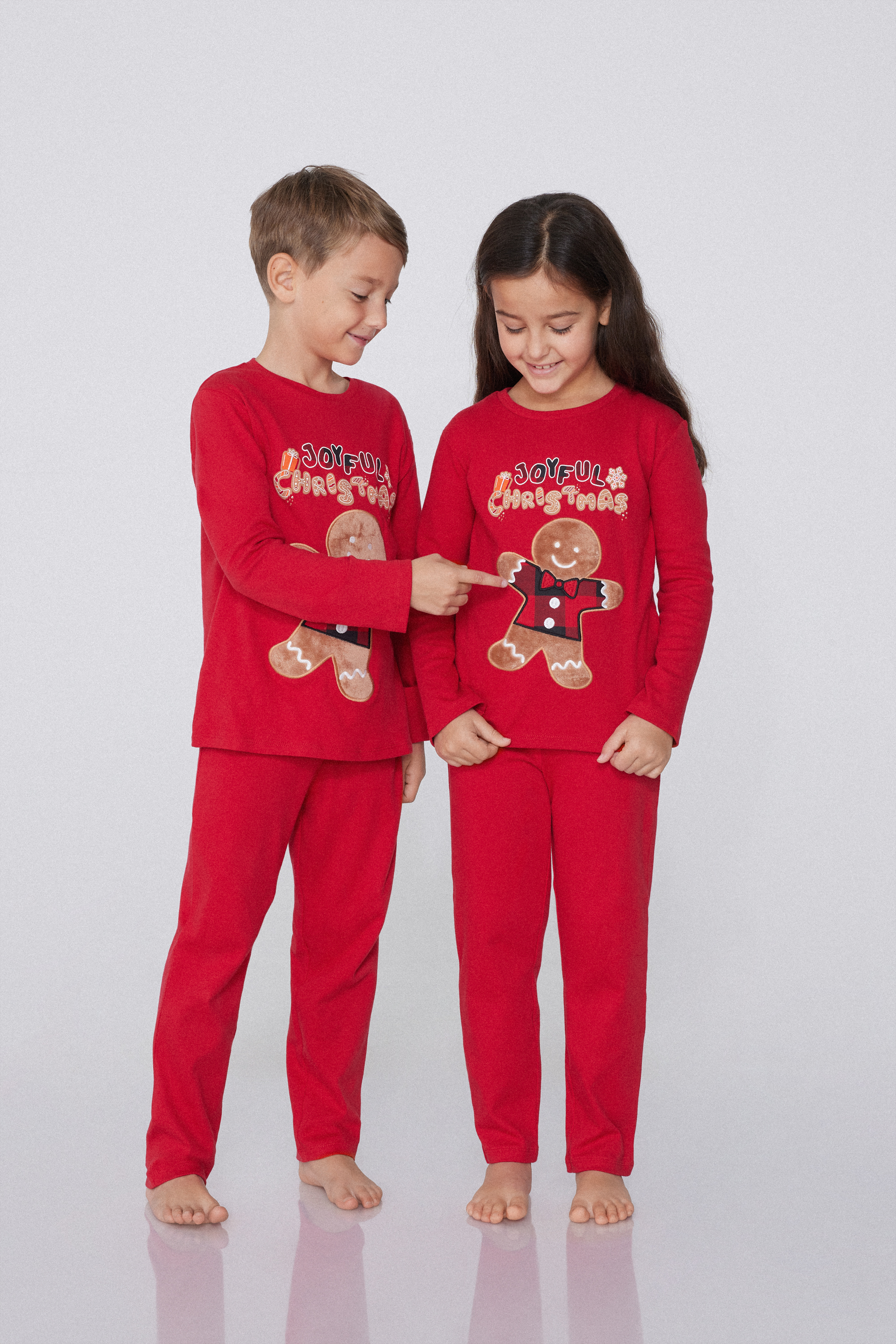 Pyjama Long Coton Épais Pain d’Épices Enfant Unisexe