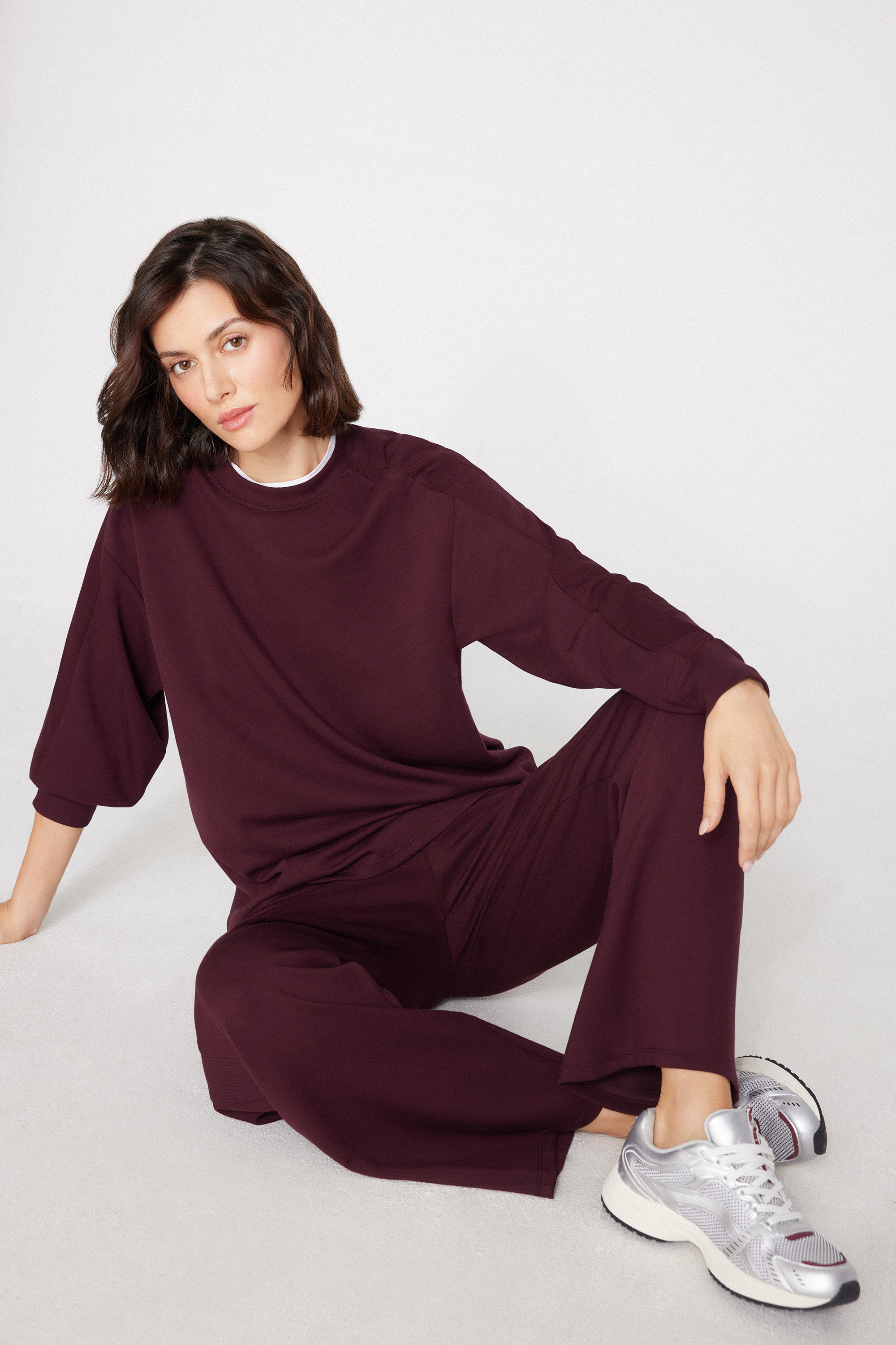 Felpa Girocollo Bande Costina Superior Softness
