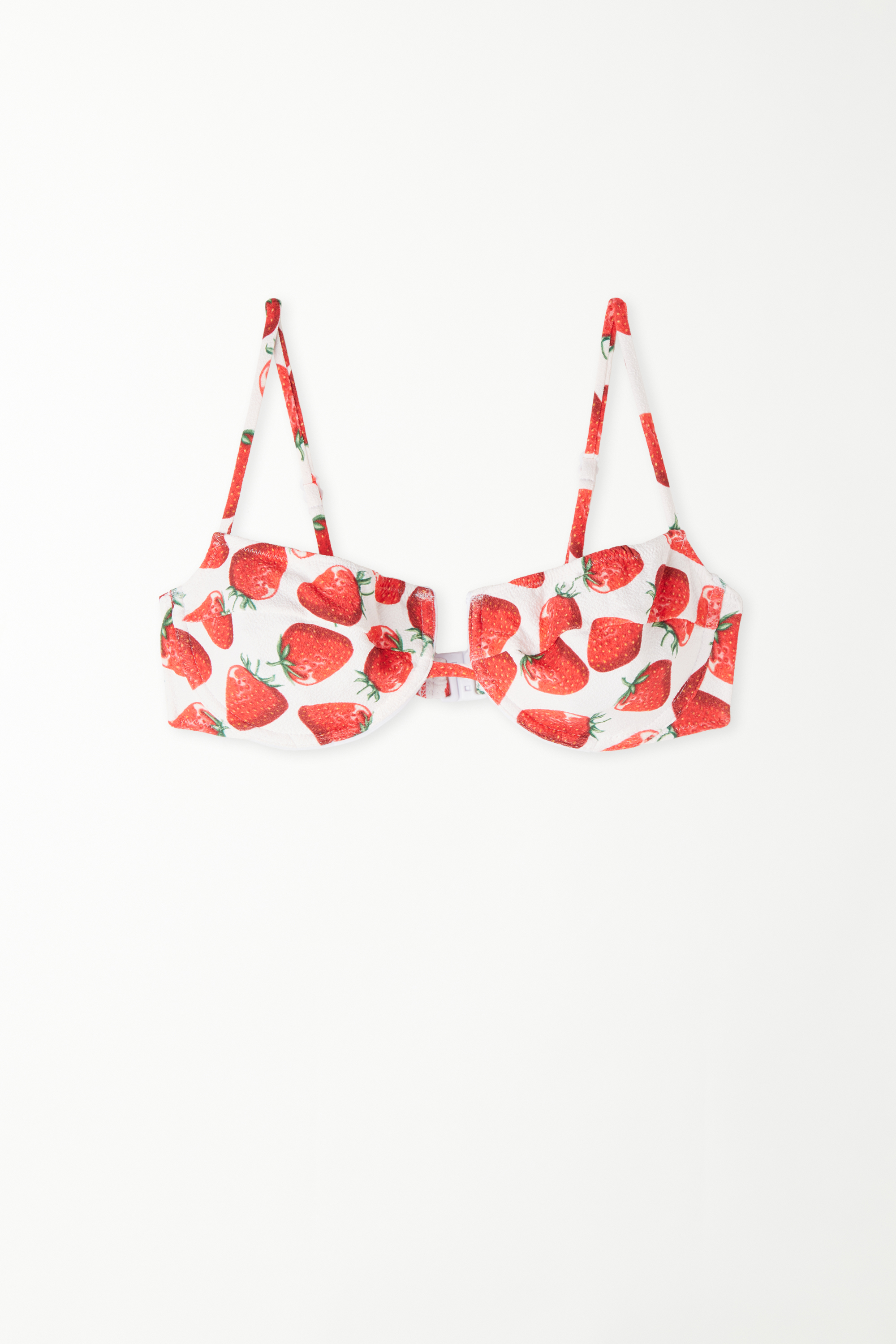 Sujetador de Bikini Balconette Escotado Pretty Strawberry