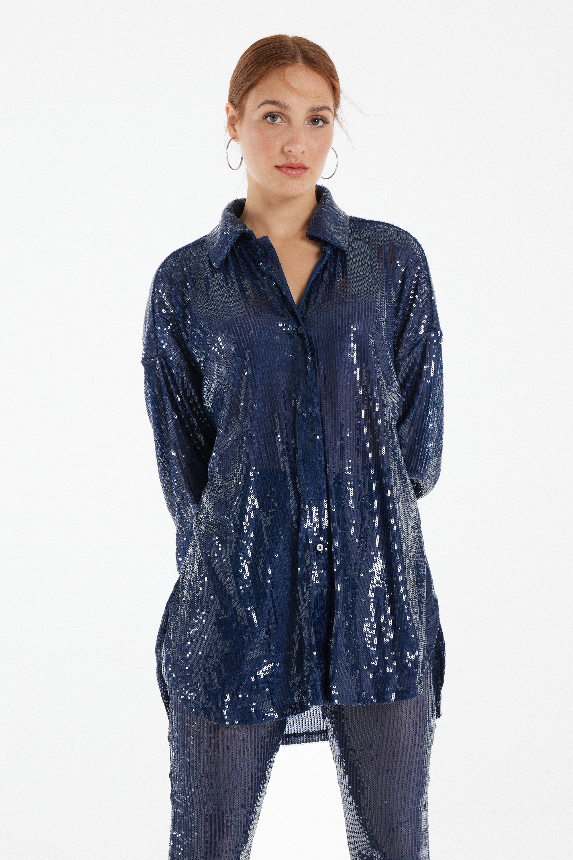 Chemise Manches Longues avec Paillettes