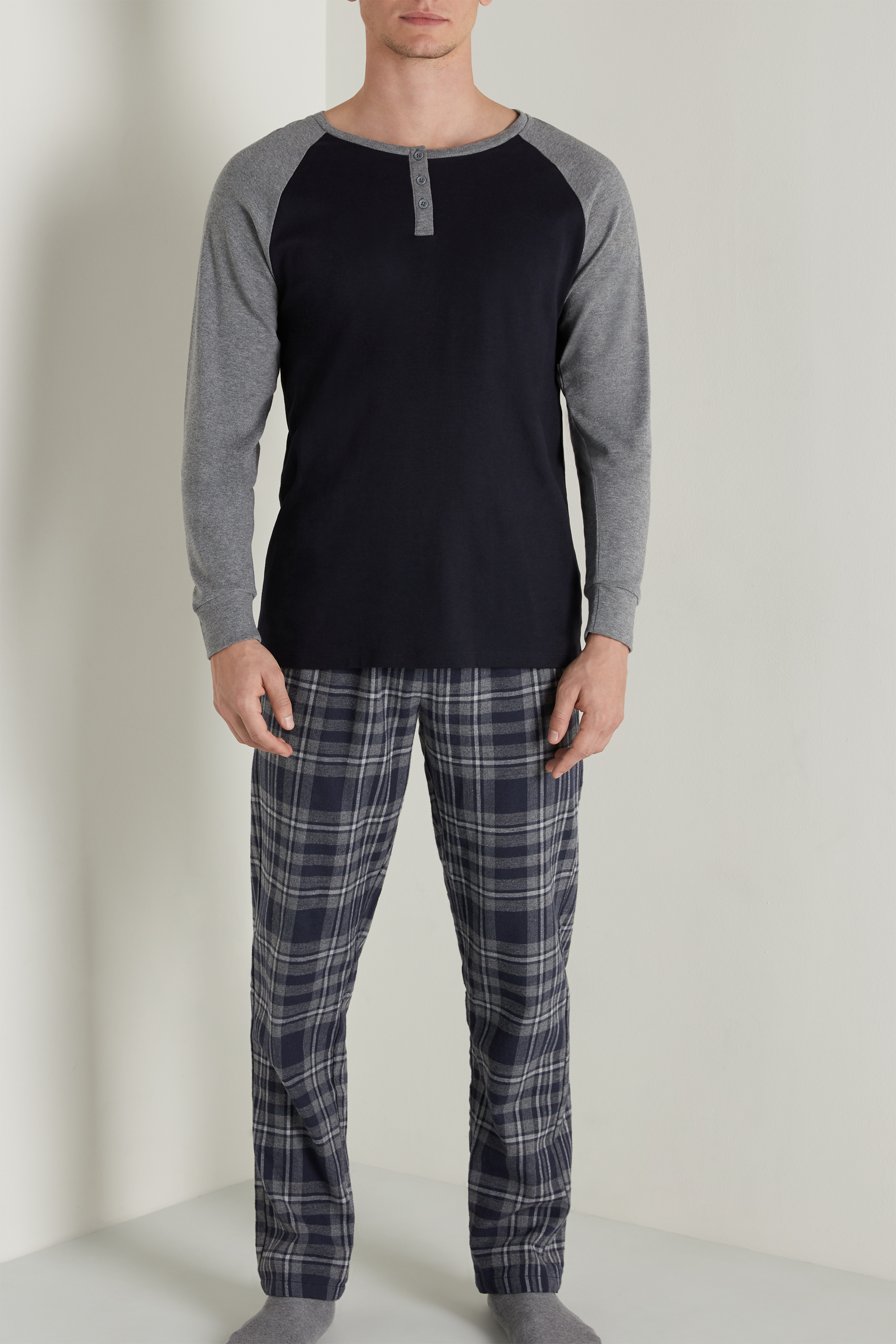 Tartan Pantaloni Uomo Pigiama Pigiama Uomo Pigiama Plaid Donna